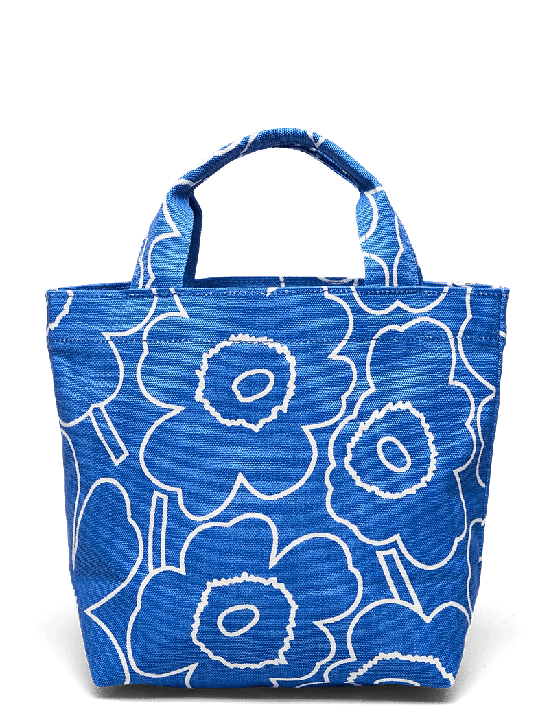 Marimekko - MONO MINI TOTE PIIRTO UNIKKO - tote bags - blue, off white - 2