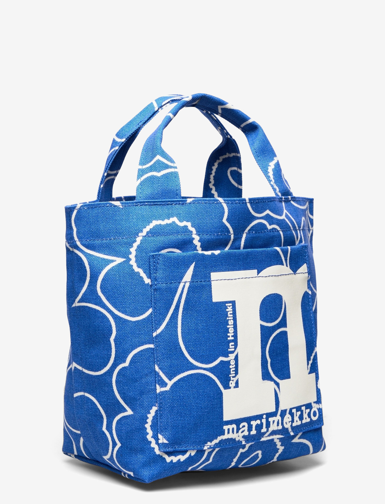 Marimekko - MONO MINI TOTE PIIRTO UNIKKO - tote bags - blue, off white - 3
