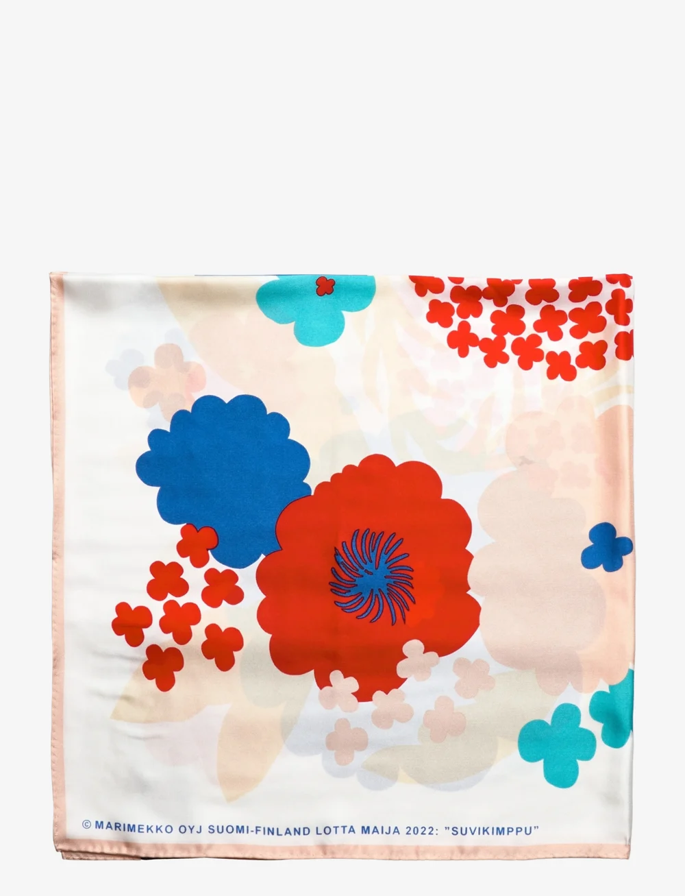 Marimekko - LAUHTUA SUVIKIMPPU - lightweight scarves - blue, red, off white - 2