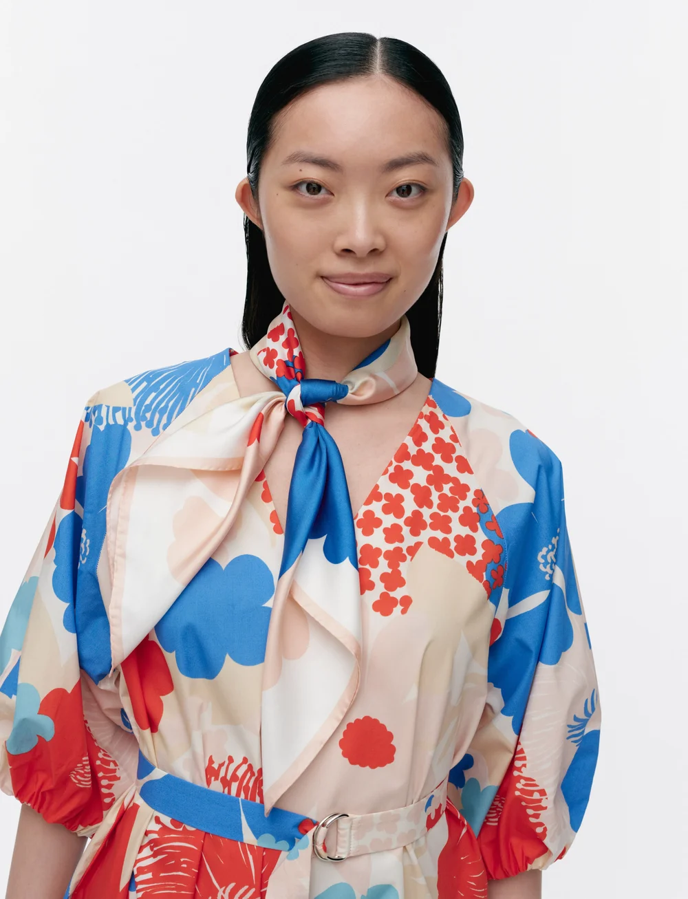 Marimekko - LAUHTUA SUVIKIMPPU - lightweight scarves - blue, red, off white - 0