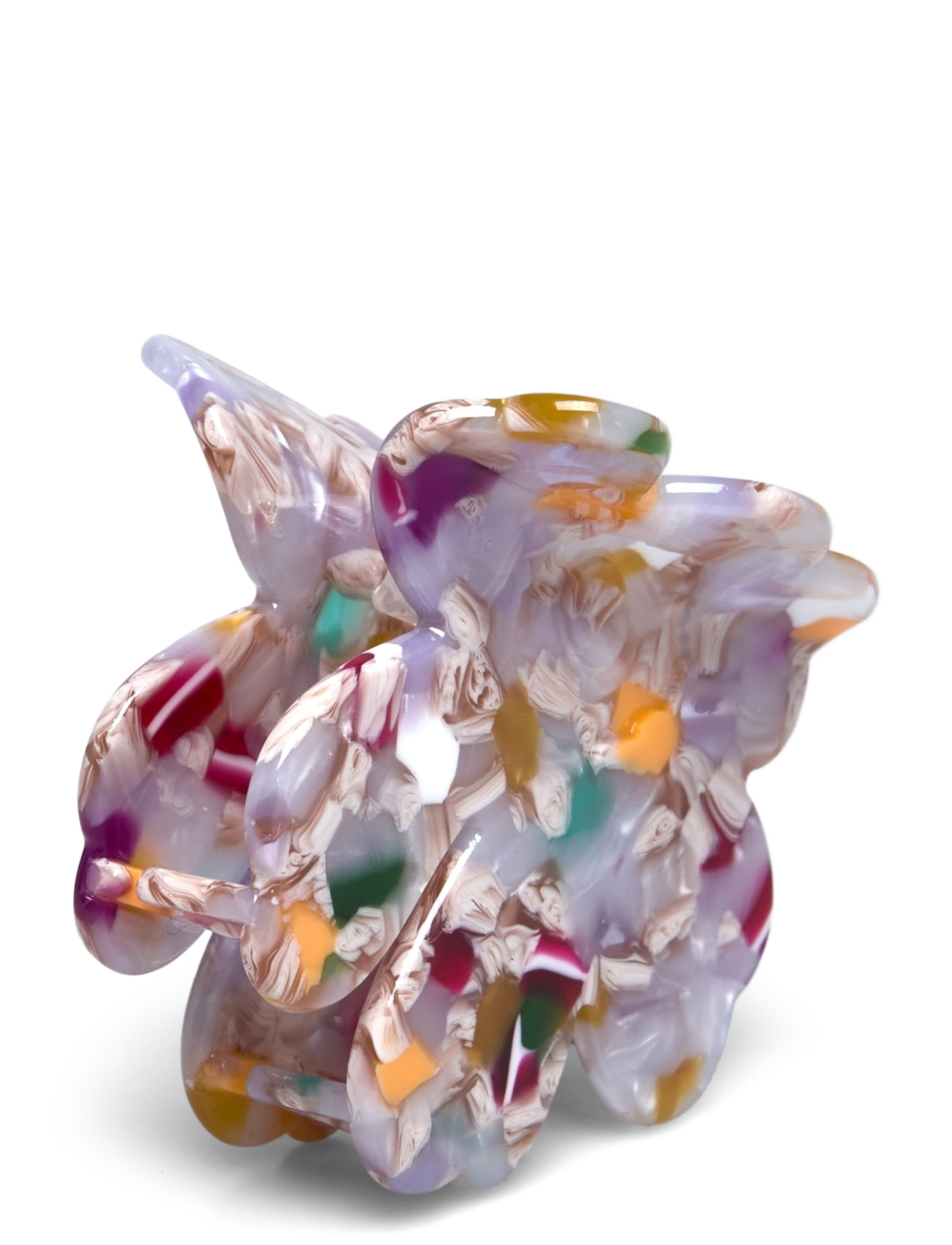 Marimekko - UNIKKO HAIR CLIP SMALL MULTI - lilac, fuchsia, white - 1