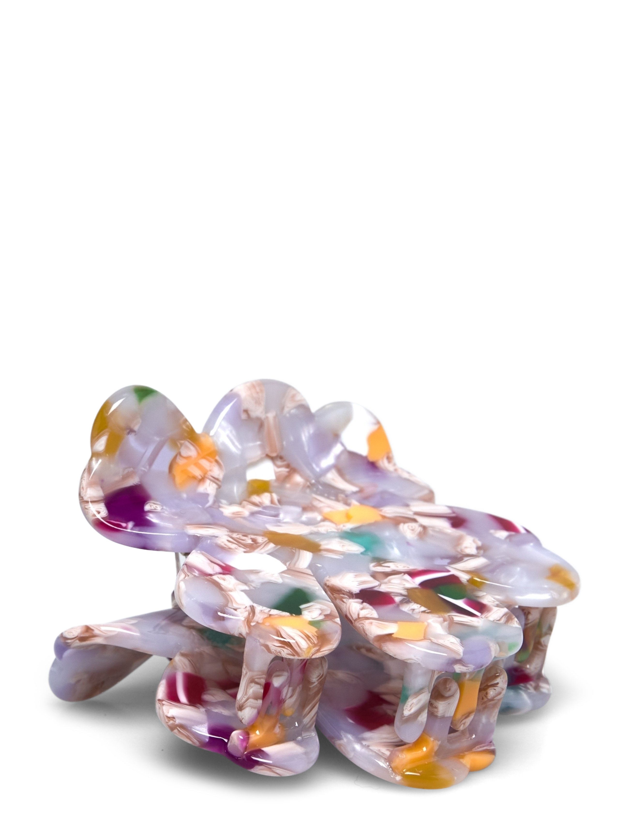 Marimekko - UNIKKO HAIR CLIP SMALL MULTI - lilac, fuchsia, white - 2