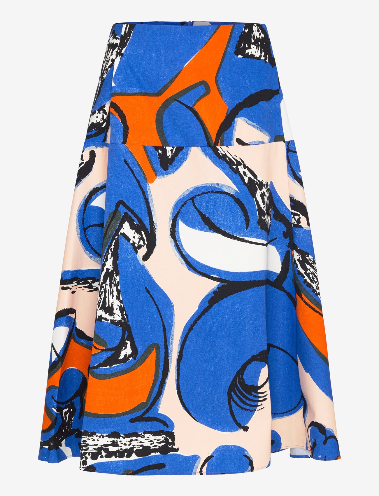 Marimekko - PUUTARHA ELDFAMN - midiseelikud - blue, peach, orange - 0