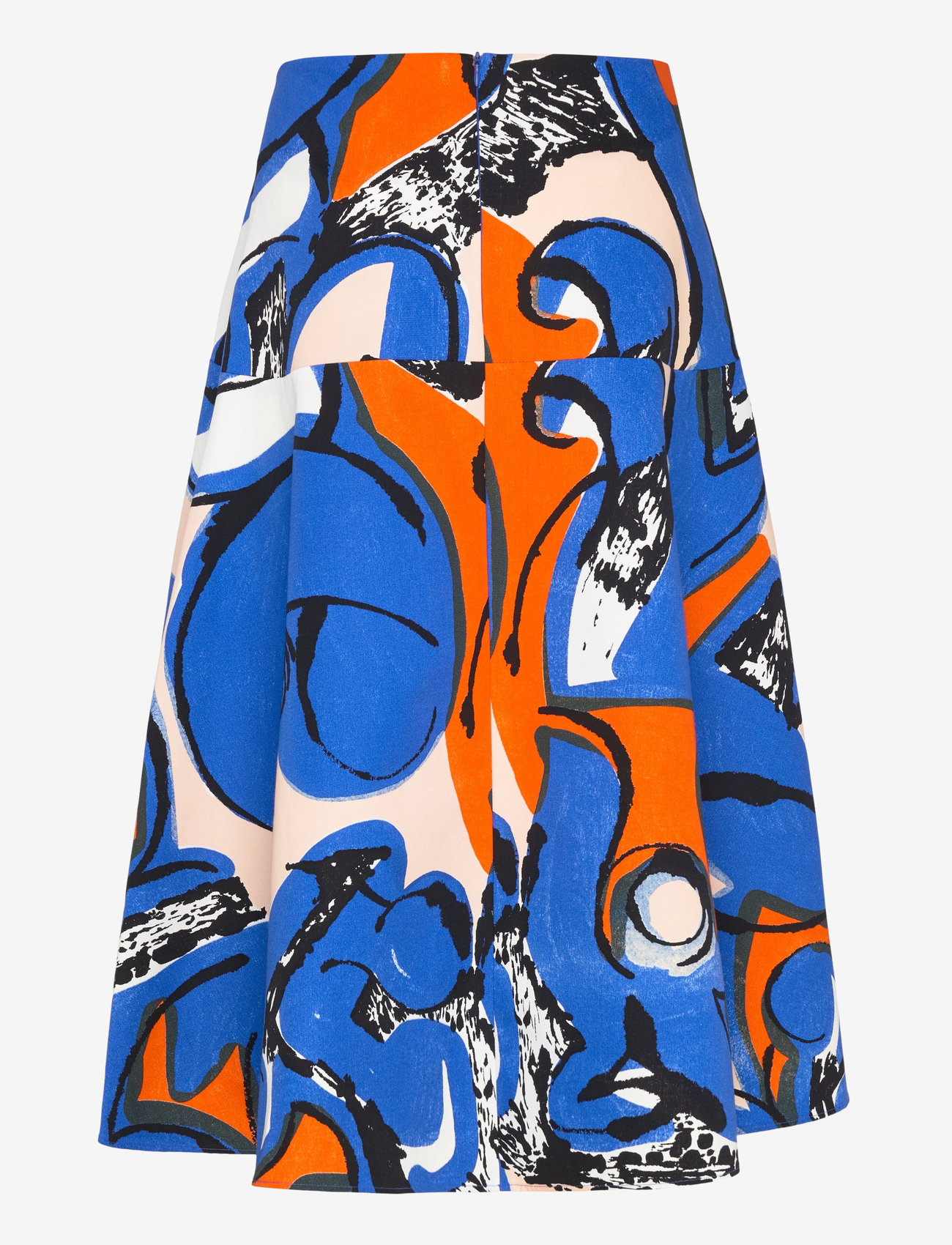 Marimekko - PUUTARHA ELDFAMN - midiseelikud - blue, peach, orange - 1