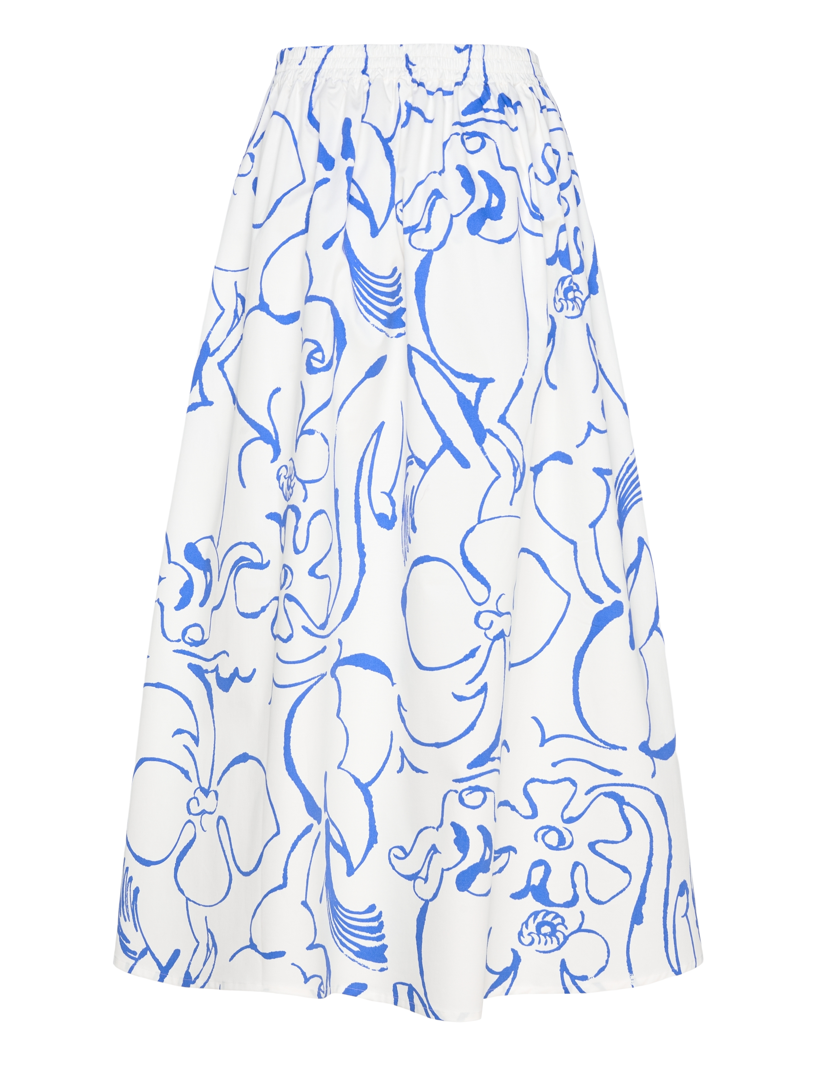 Marimekko - BUKLEE BALUNS - midi garuma svārki - white, blue - 2