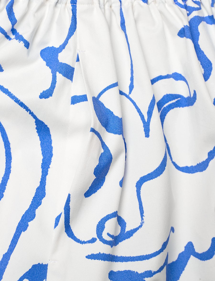 Marimekko - BUKLEE BALUNS - maxi röcke - white, blue - 5