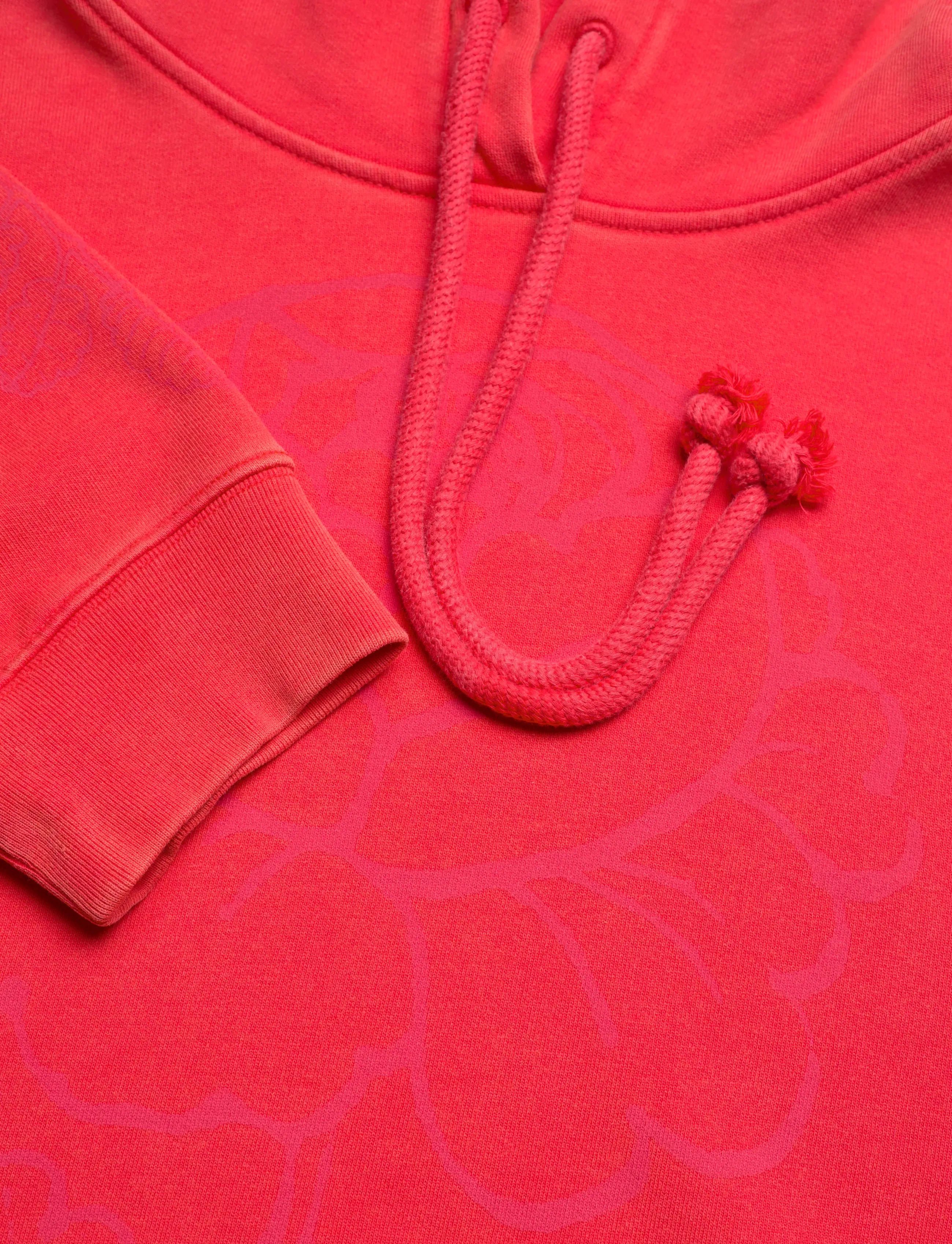 Marimekko - SANOMA VIHKIRUUSU PLACEMENT - kapuzenpullover - red, dark red - 2