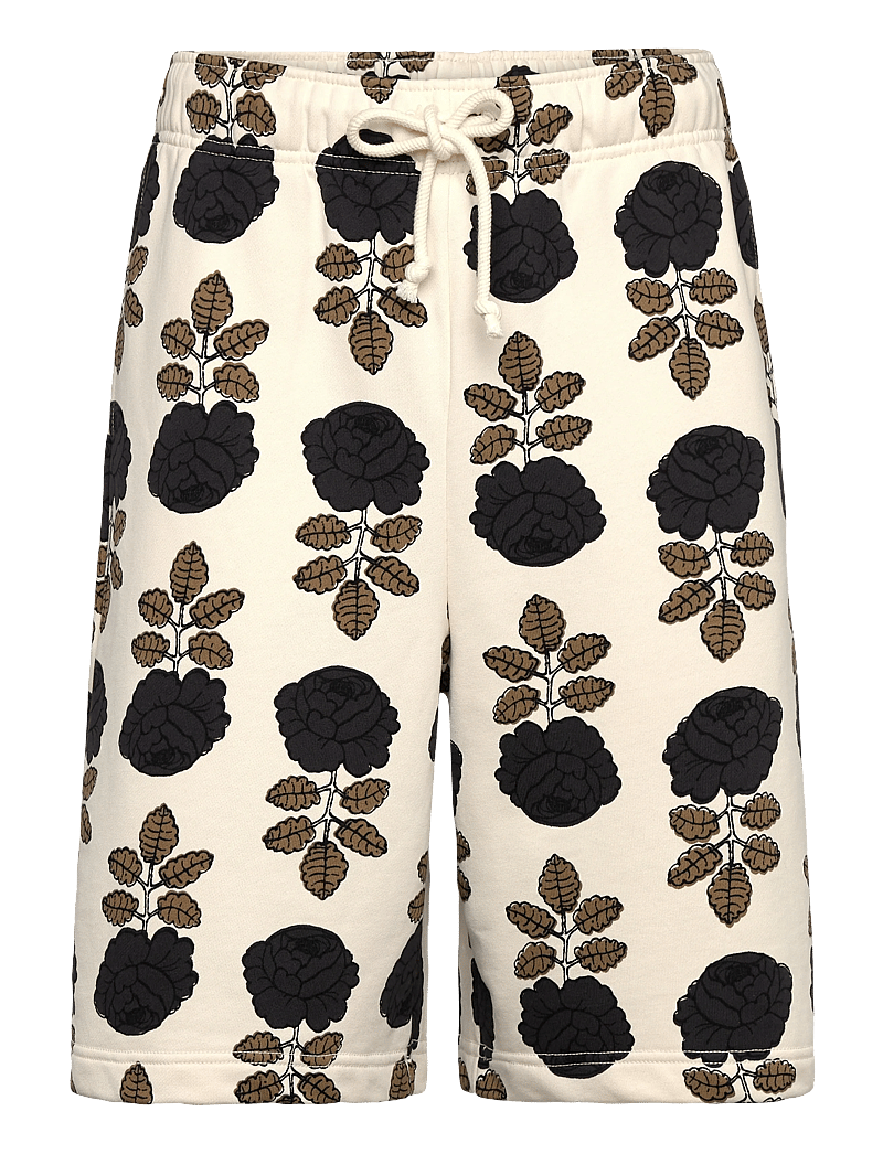 Marimekko - SARANA VIHKIRUUSU - casual shorts - off white, brown, dark grey - 0