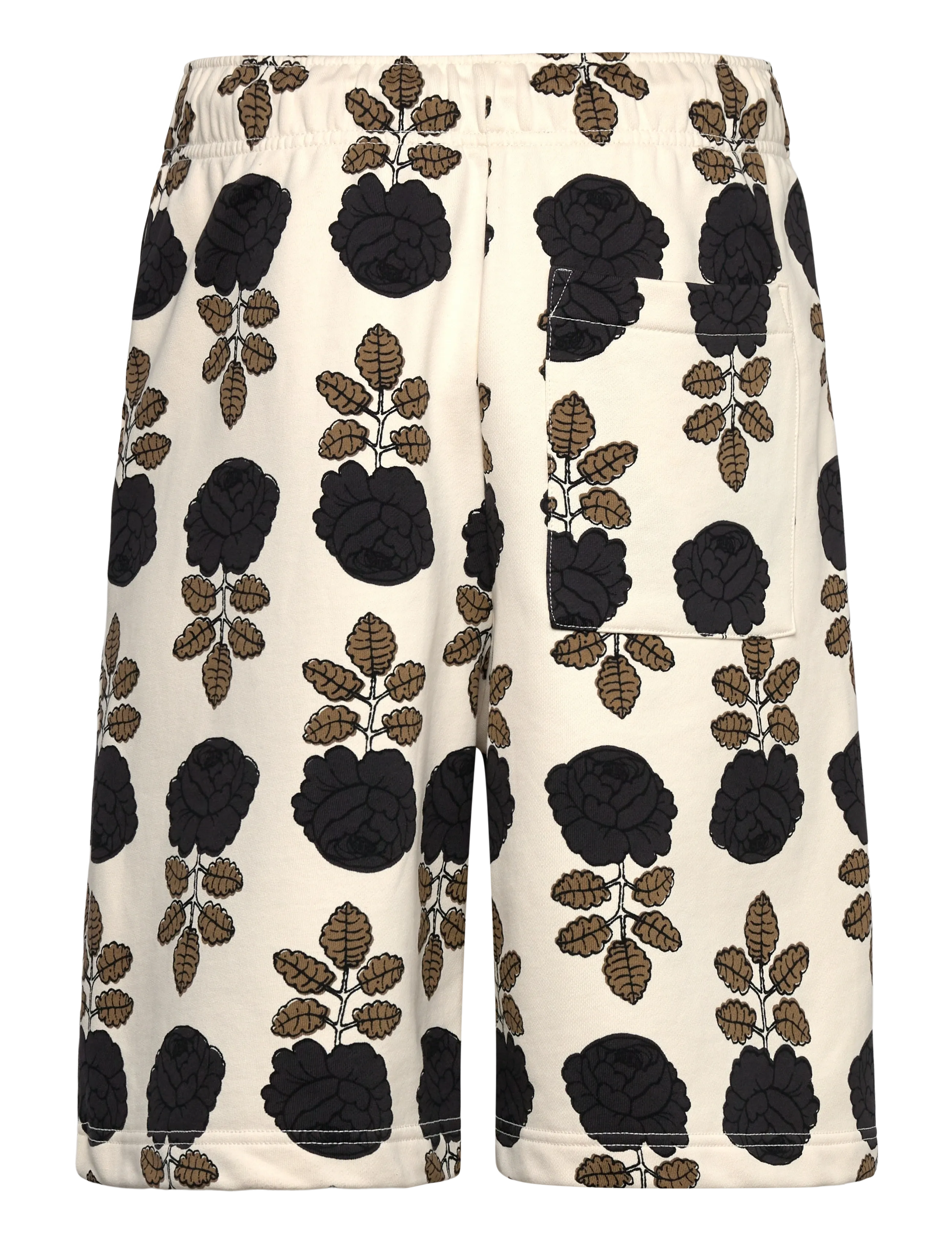 Marimekko - SARANA VIHKIRUUSU - lühikesed vabaajapüksid - off white, brown, dark grey - 1