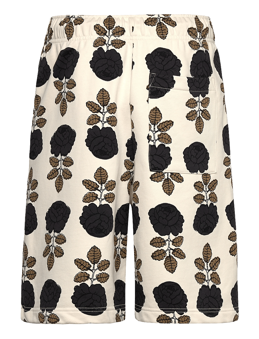 Marimekko - SARANA VIHKIRUUSU - vabaaja lühikesed püksid - off white, brown, dark grey - 1