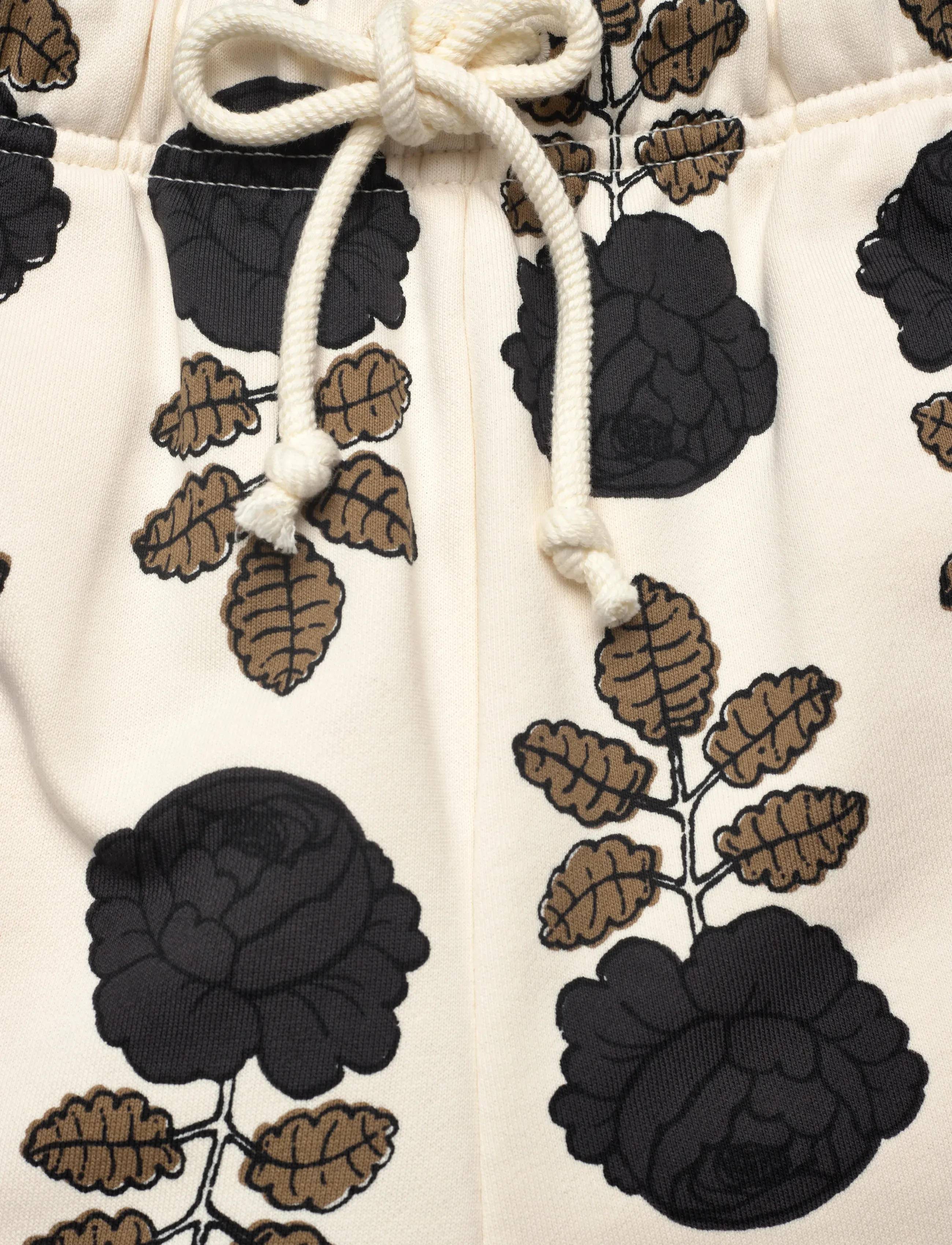 Marimekko - SARANA VIHKIRUUSU - lühikesed vabaajapüksid - off white, brown, dark grey - 2