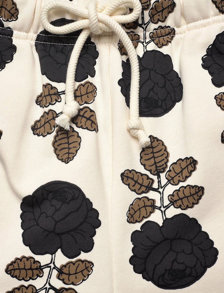 Marimekko - SARANA VIHKIRUUSU - vabaaja lühikesed püksid - off white, brown, dark grey - 2