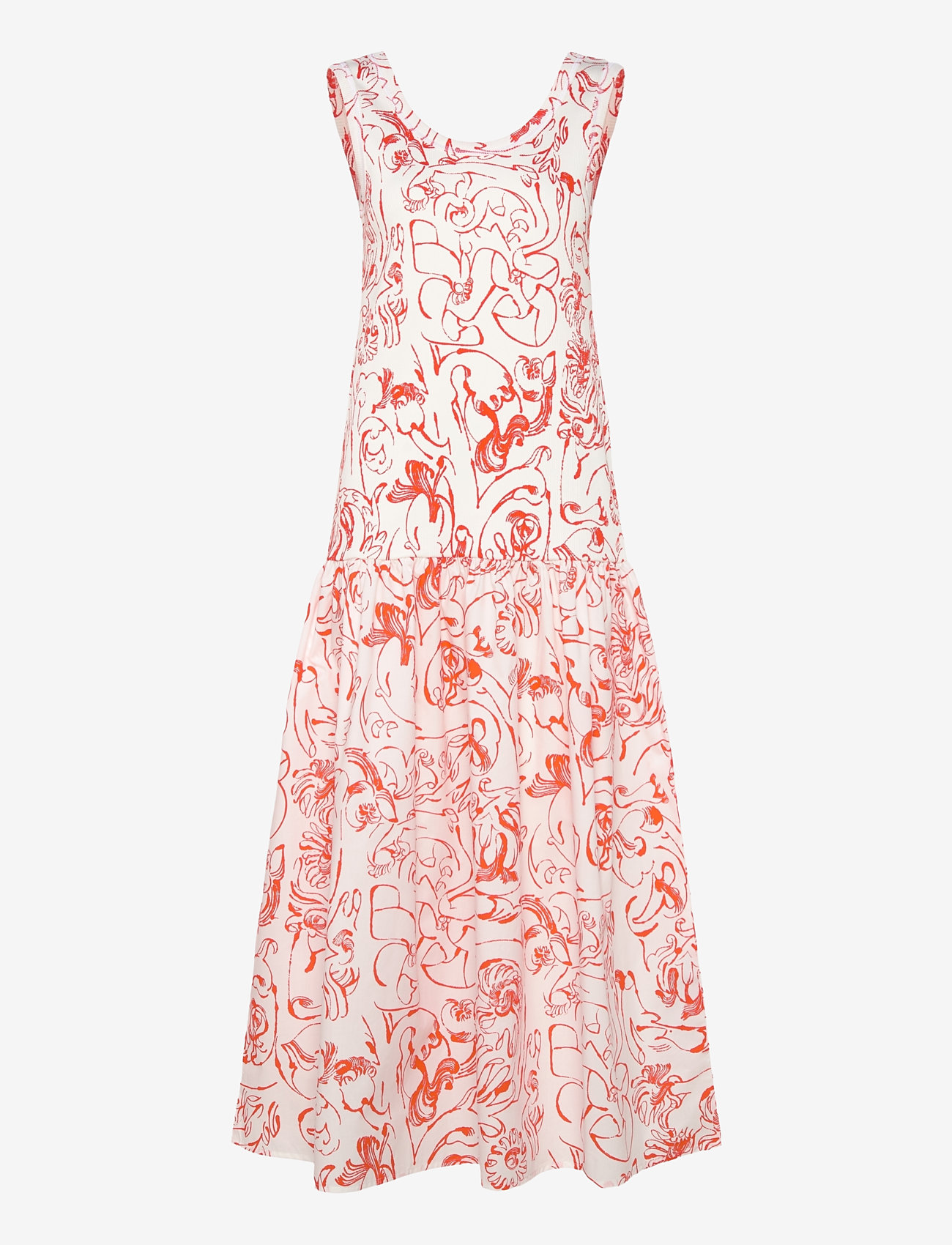 Marimekko - TAIDE CACTIS - suvekleidid - white, red - 0