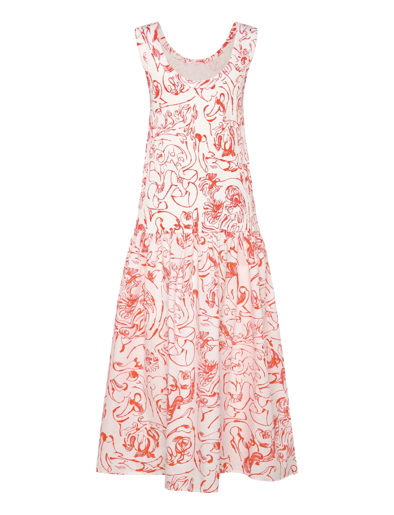Marimekko - TAIDE CACTIS - sommerkleider - white, red - 2