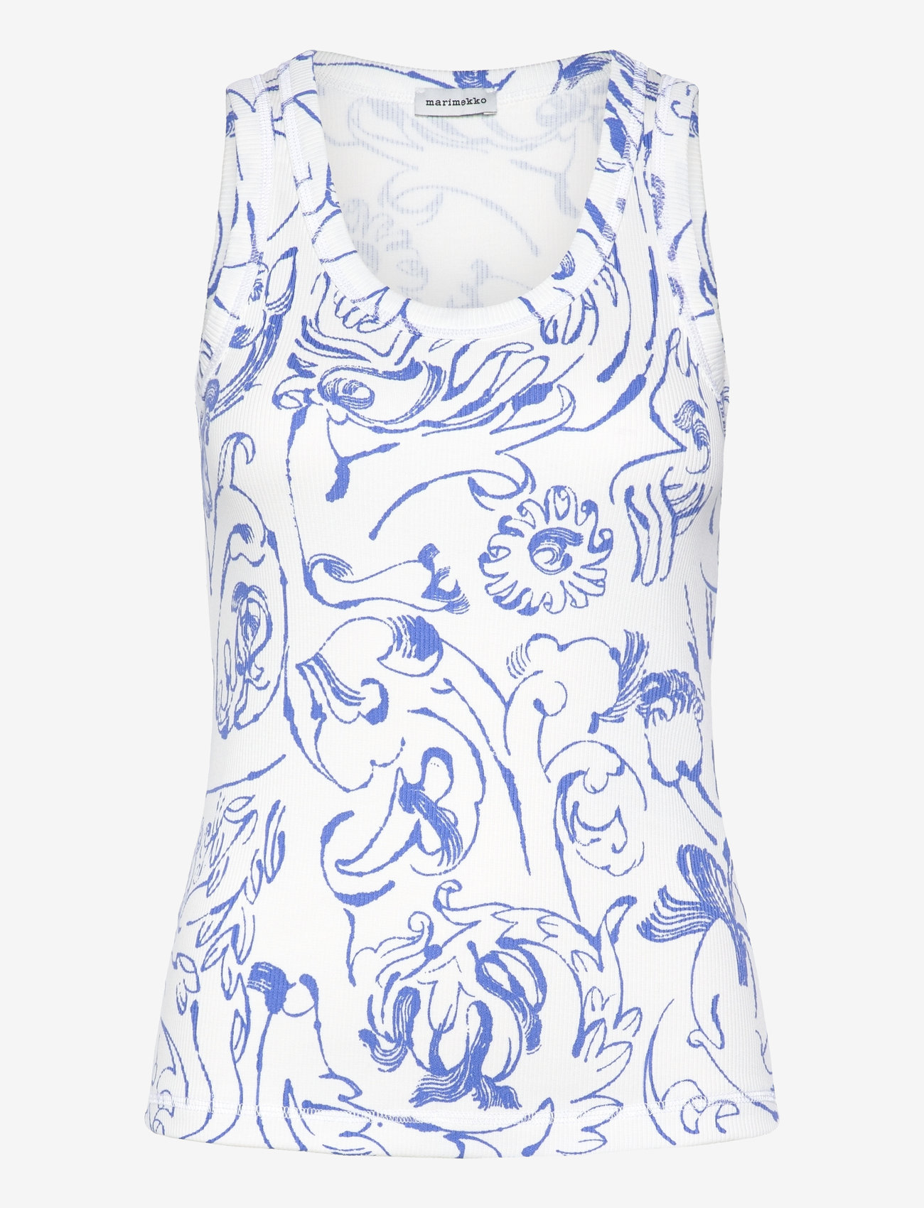 Marimekko - PIIRROS CACTIS - Ärmellose tops - white, blue - 0