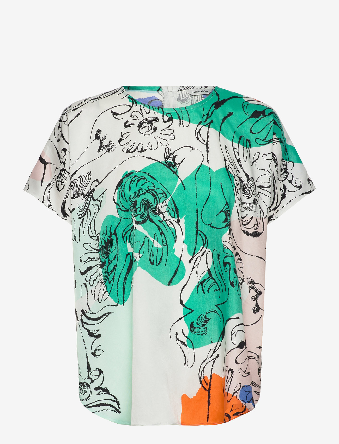 Marimekko - HERKKÄ BLOMBOM - herbstliche kleidung - off white, blue, green, red - 0