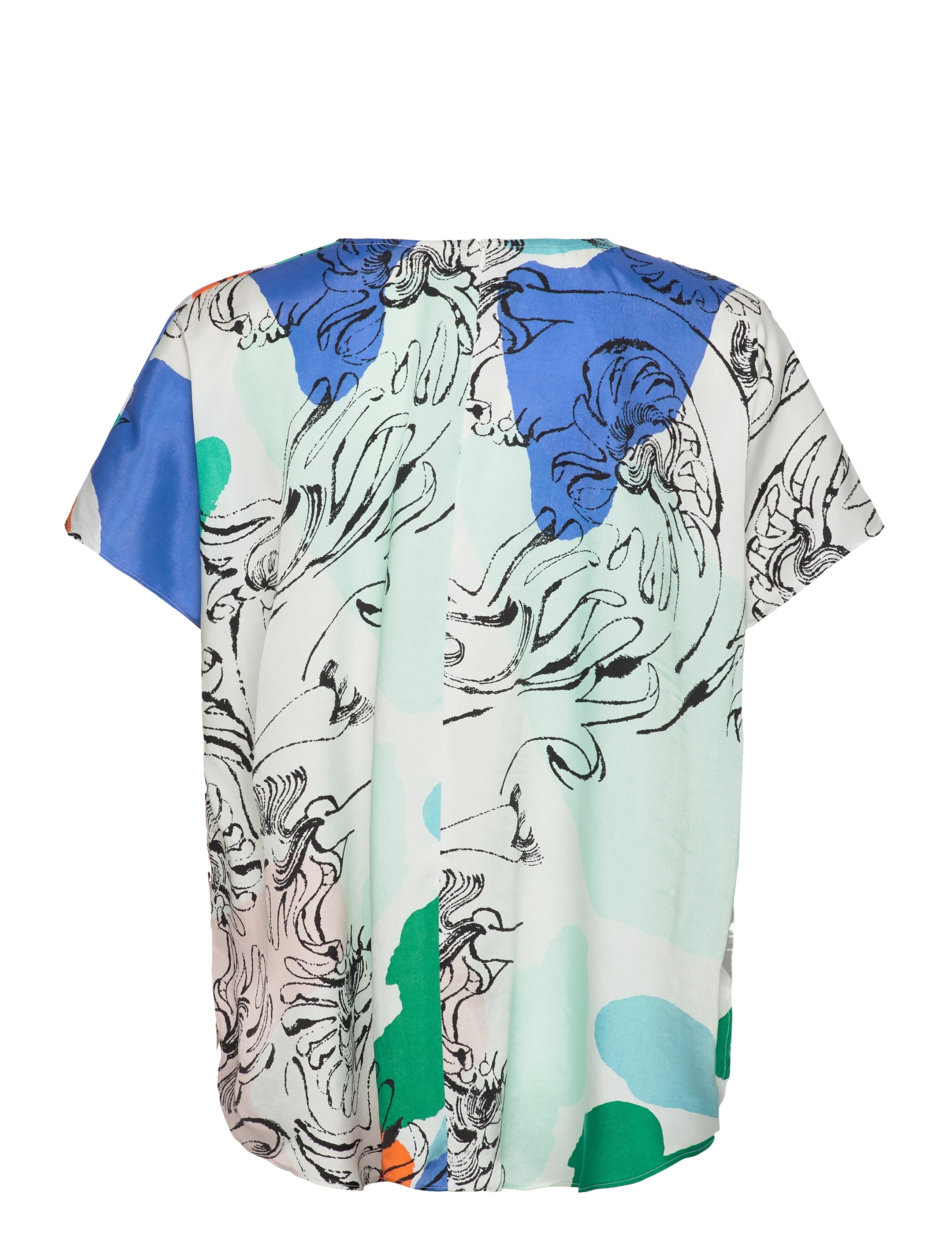 Marimekko - HERKKÄ BLOMBOM - t-paidat - off white, blue, green, red - 2