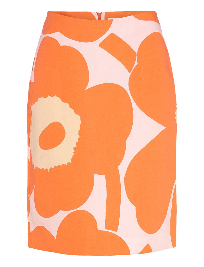 Marimekko - AINOA UNIKKO - bleistiftröcke - orange, light pink, beige - 1