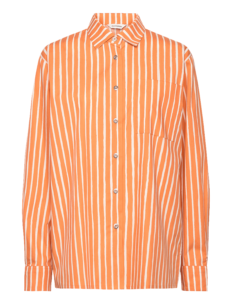 Marimekko - JOKAPOIKA 2017 - long-sleeved shirts - off white, orange - 1