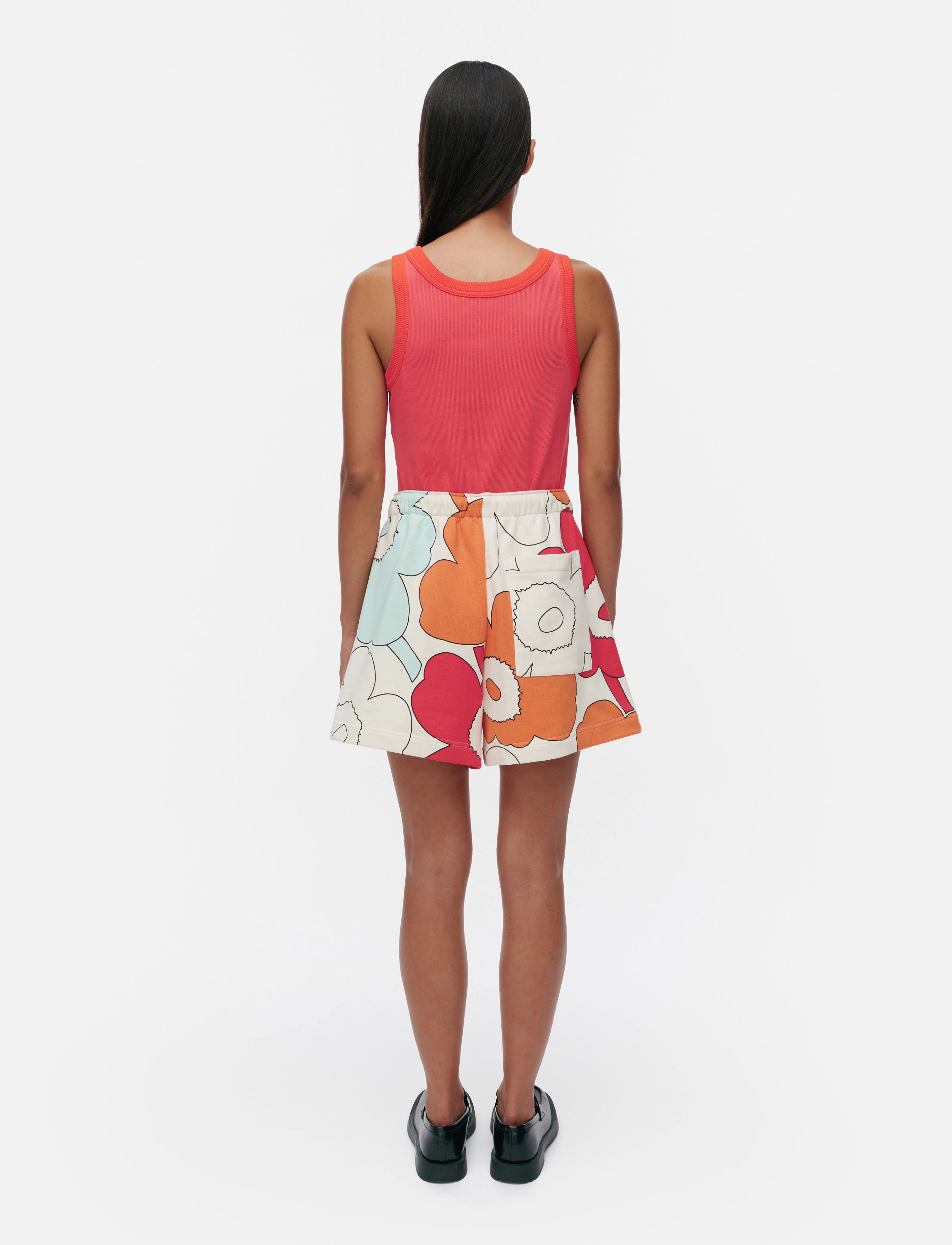 Marimekko - MIKSAUS PIIRTO UNIKKO - off white, red, turquoise - 3