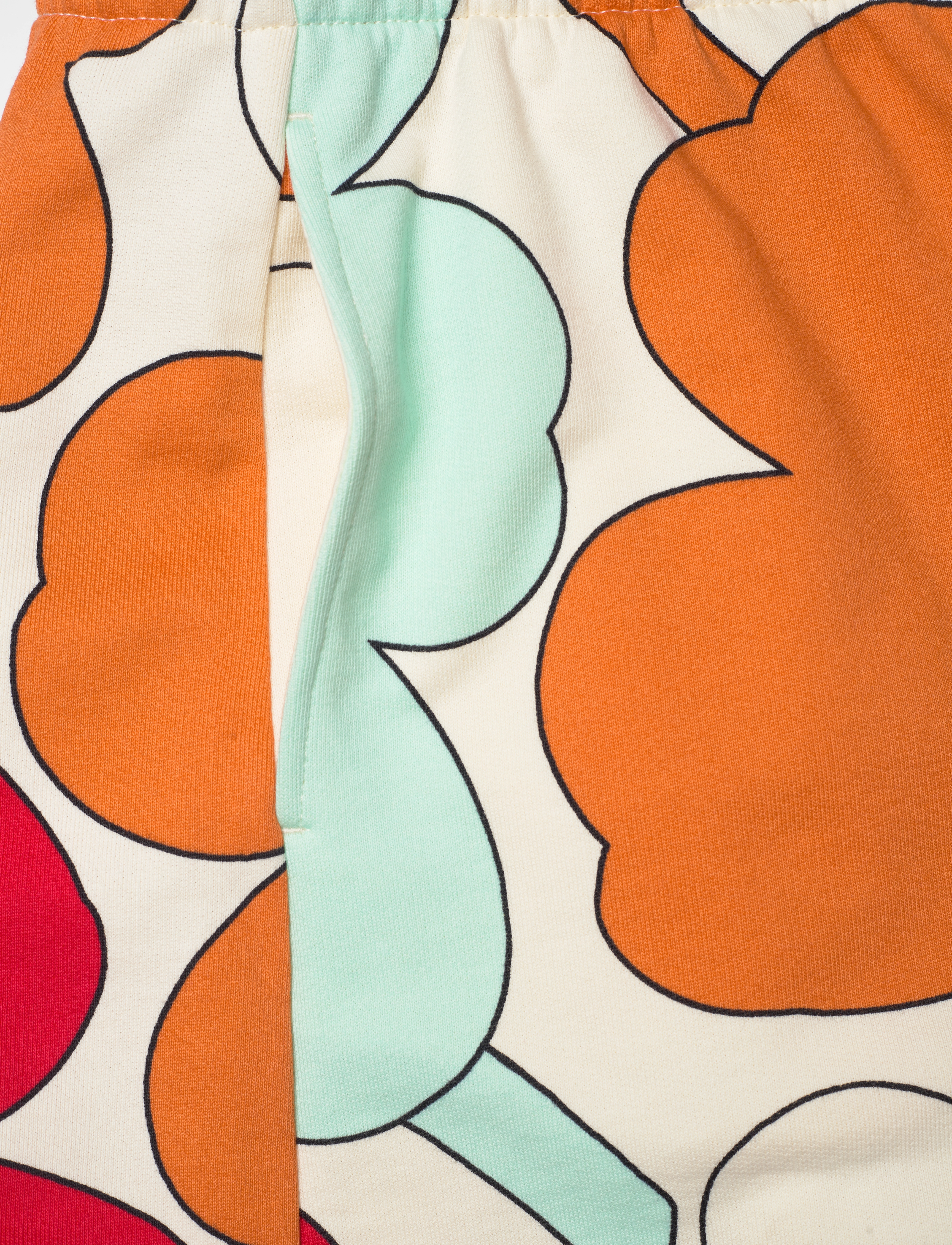 Marimekko - MIKSAUS PIIRTO UNIKKO - off white, red, turquoise - 5