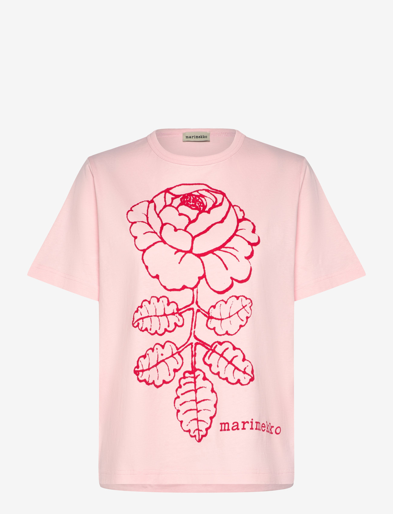Marimekko - ERNA VIHKIRUUSU PLACEMENT - light pink, red - 0