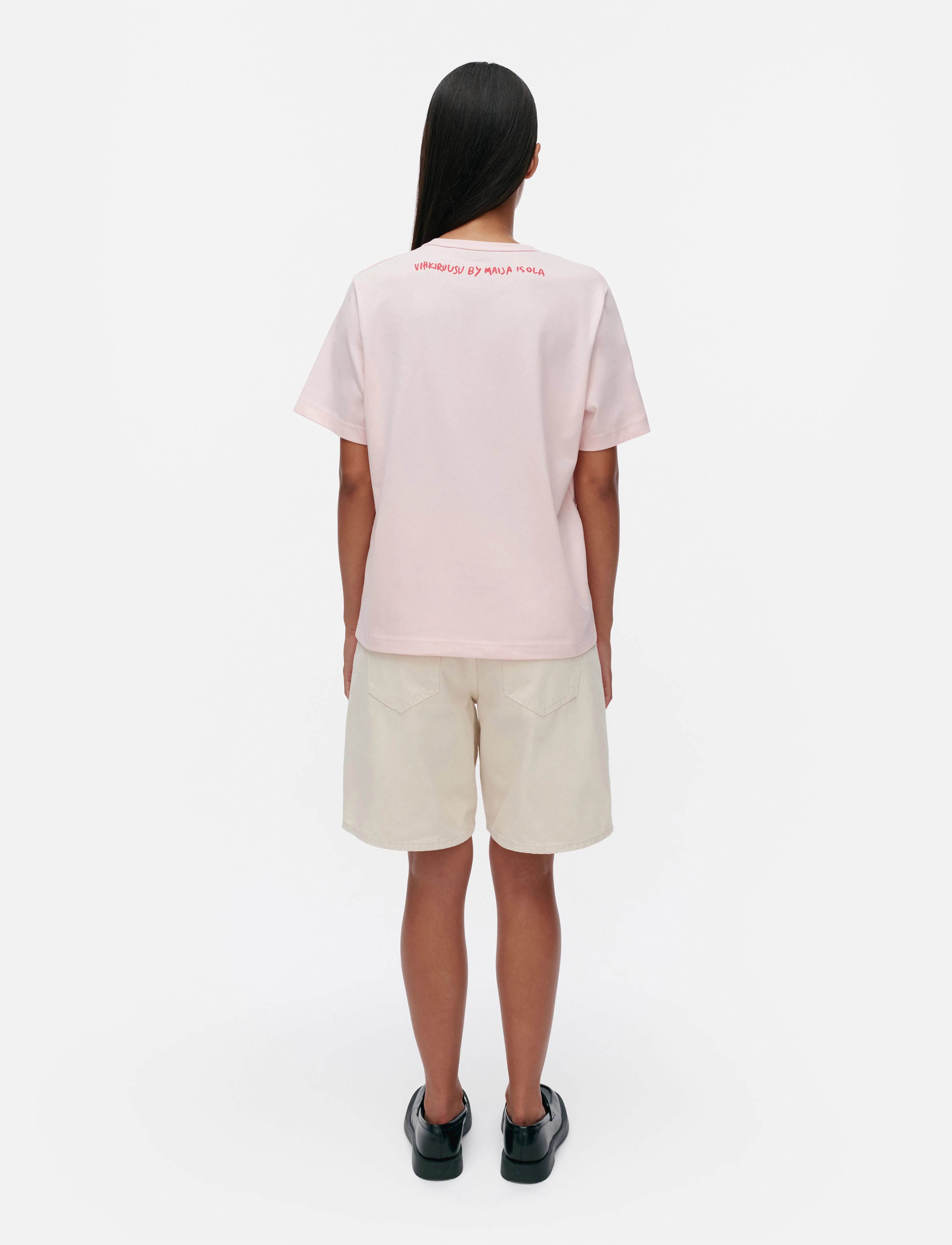 Marimekko - ERNA VIHKIRUUSU PLACEMENT - light pink, red - 3