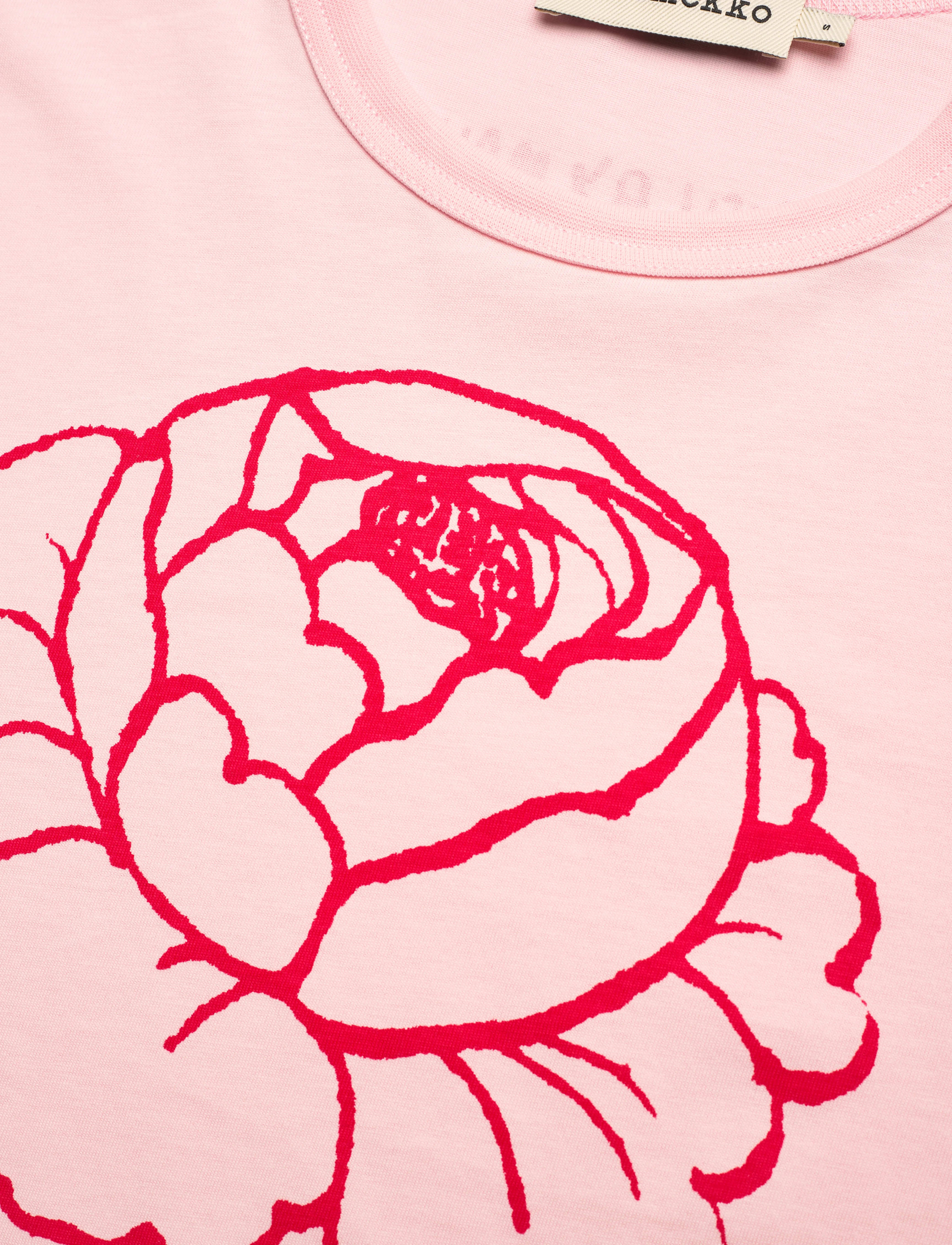 Marimekko - ERNA VIHKIRUUSU PLACEMENT - light pink, red - 5