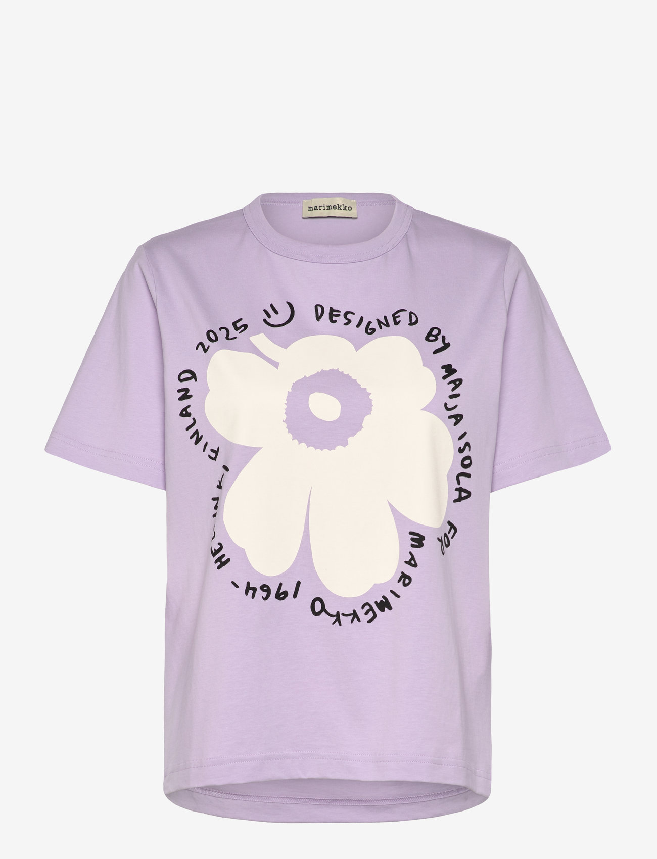 Marimekko - ERNA UNIKKO PLACEMENT - lilac, off white, black - 0