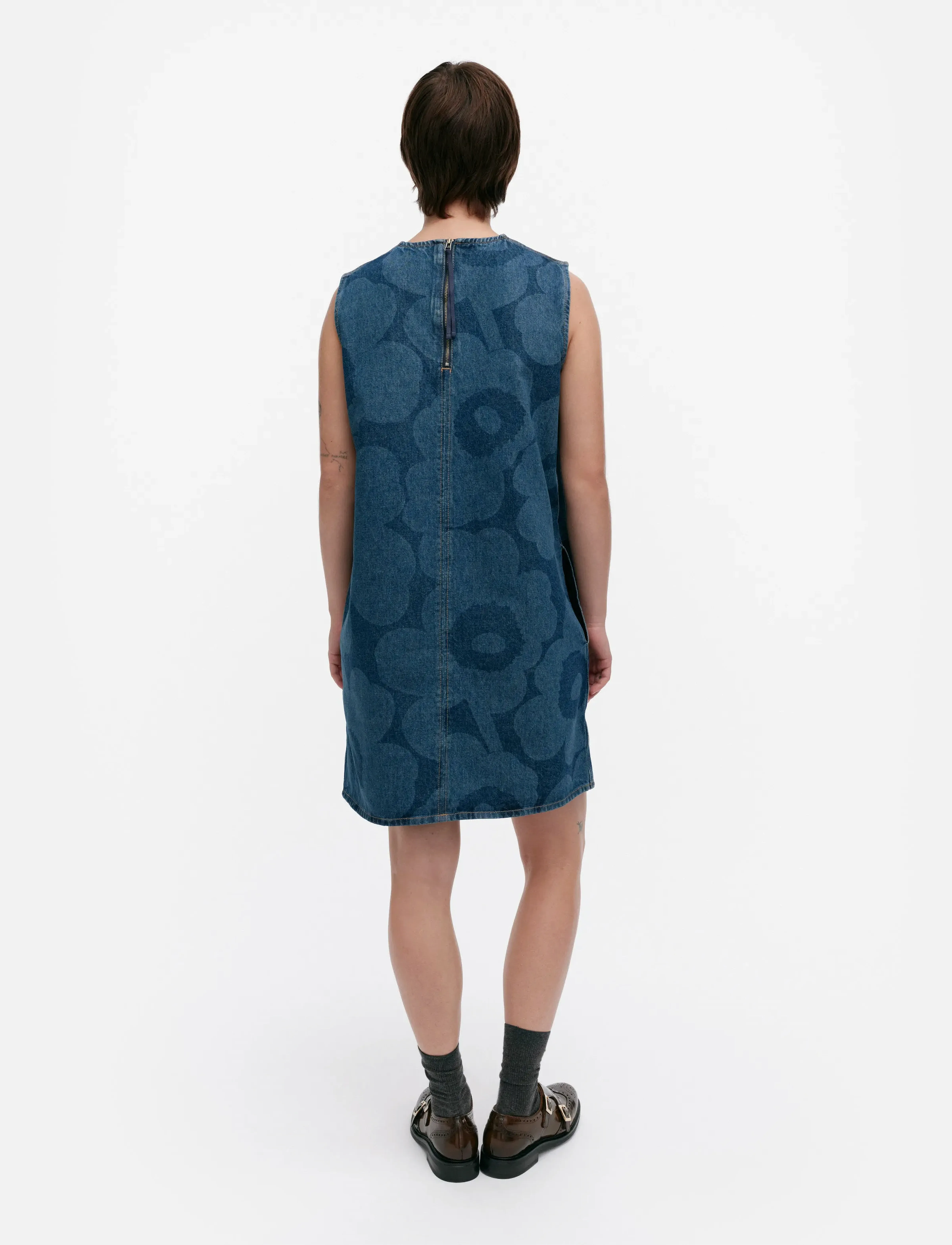 Marimekko - MARIDENIM SOMASTI UNIKKO - korte kjoler - mid indigo - 3