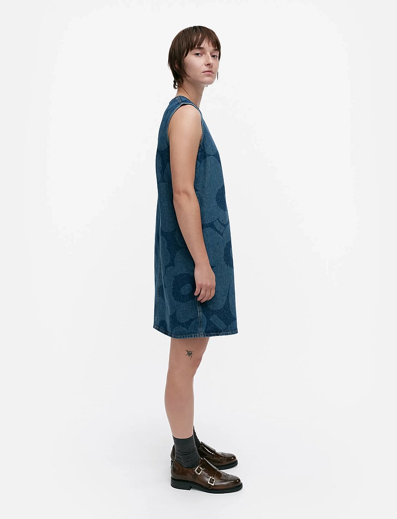 Marimekko - MARIDENIM SOMASTI UNIKKO - kurze kleider - mid indigo - 4