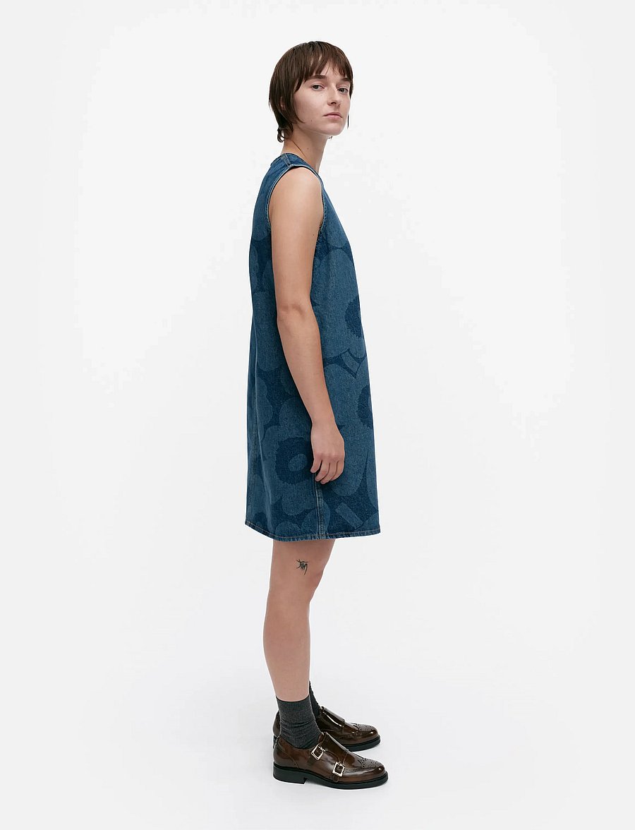 Marimekko - MARIDENIM SOMASTI UNIKKO - short dresses - mid indigo - 4