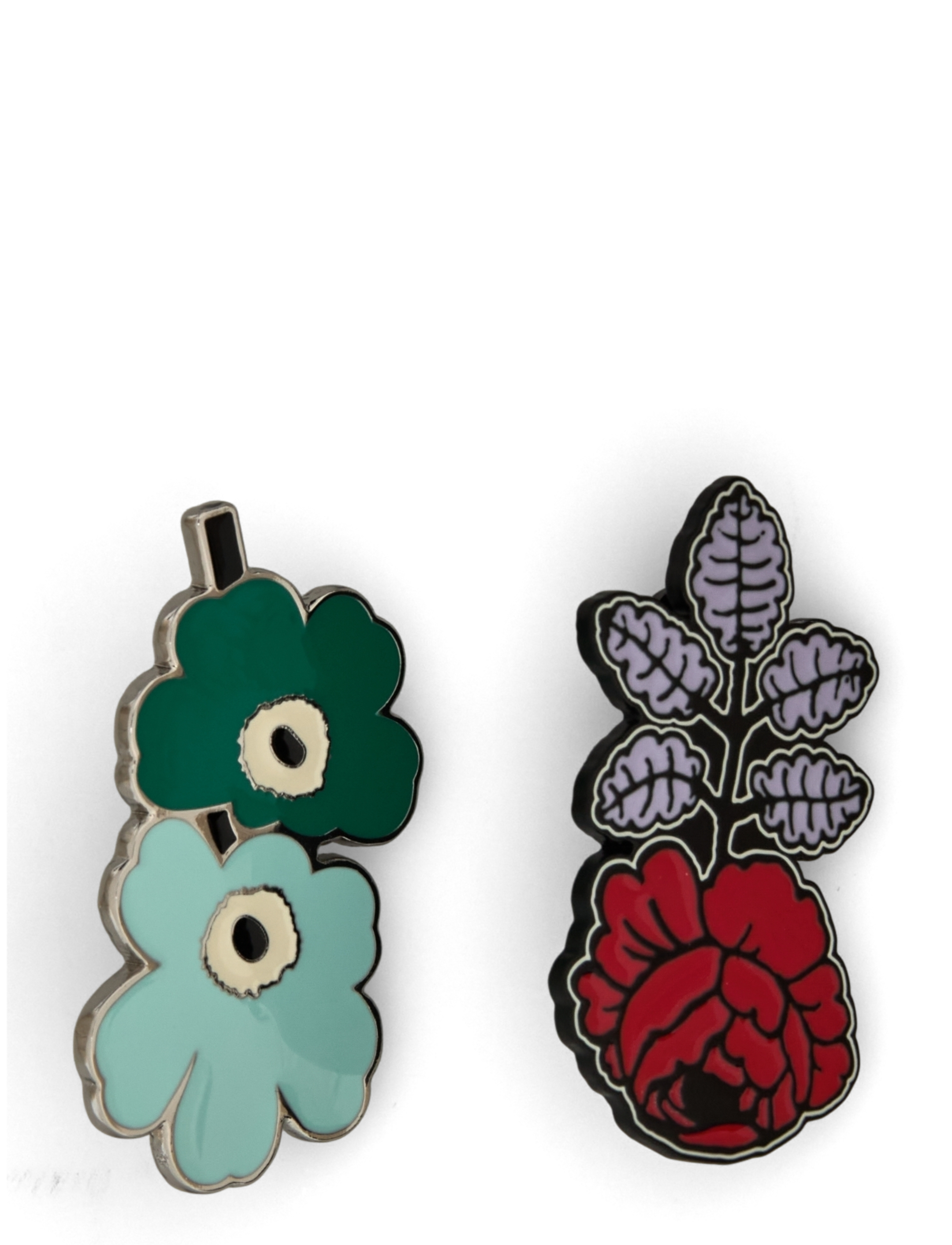 TURQUOISE, LILAC, RED