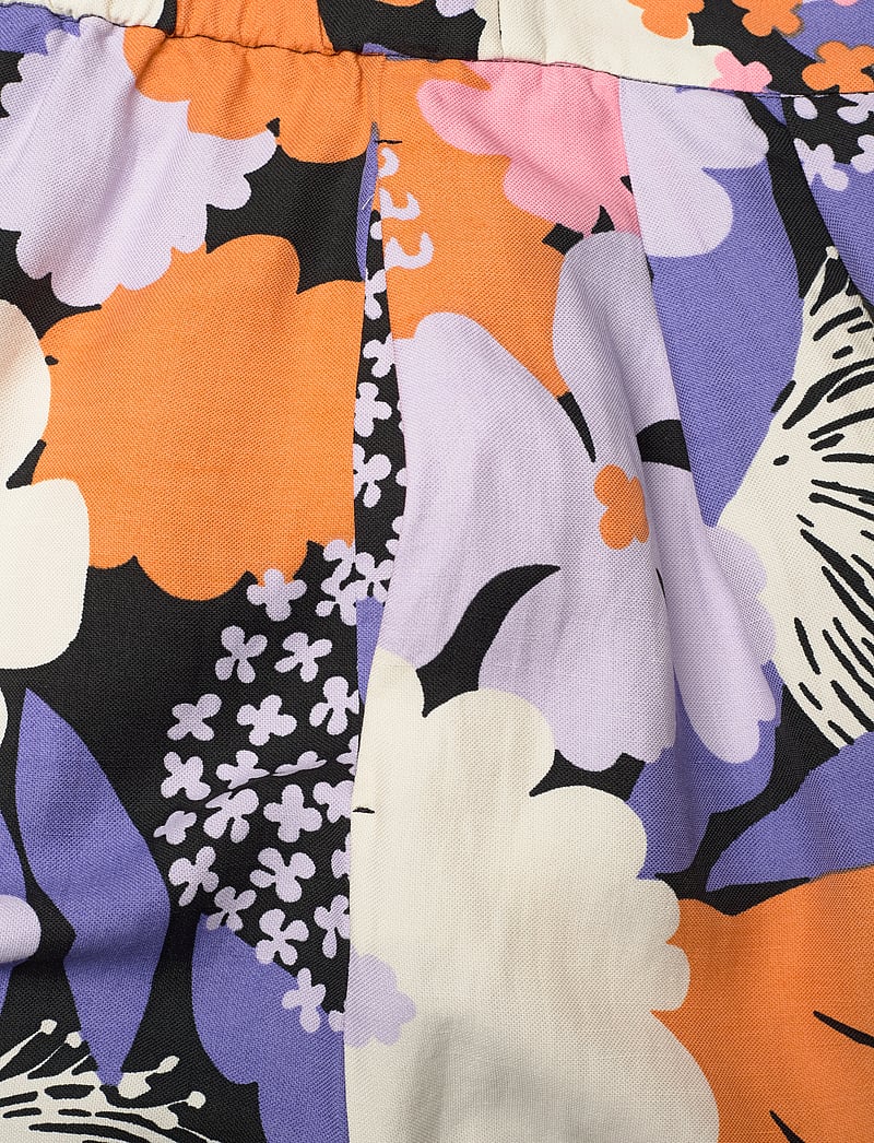 Marimekko - KASVISTO SUVIKIMPPU - linneshorts - lilac, orange, black, off whi. - 5
