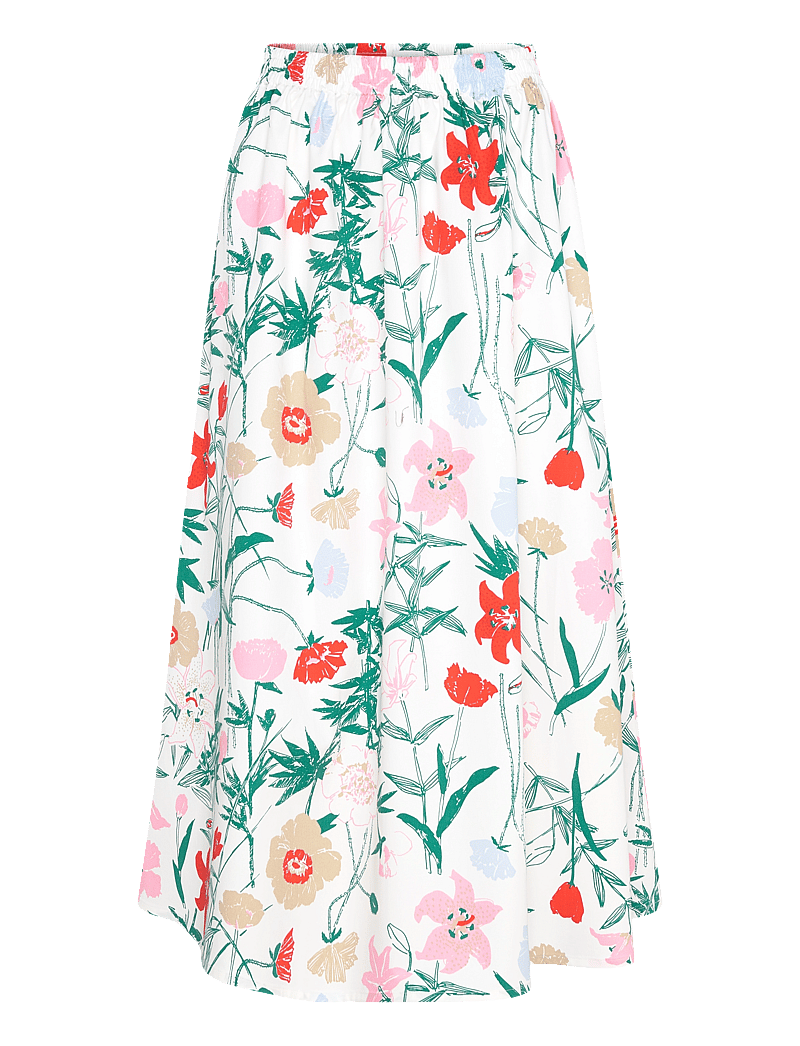 Marimekko - BUKLEE PERENNA - midi-röcke - white, green, red, brown - 1