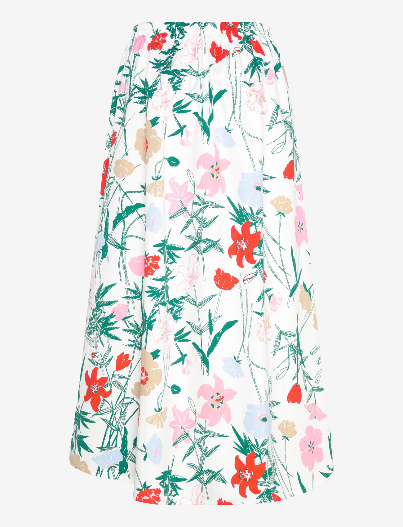 Marimekko - BUKLEE PERENNA - midi kjolar - white, green, red, brown - 2