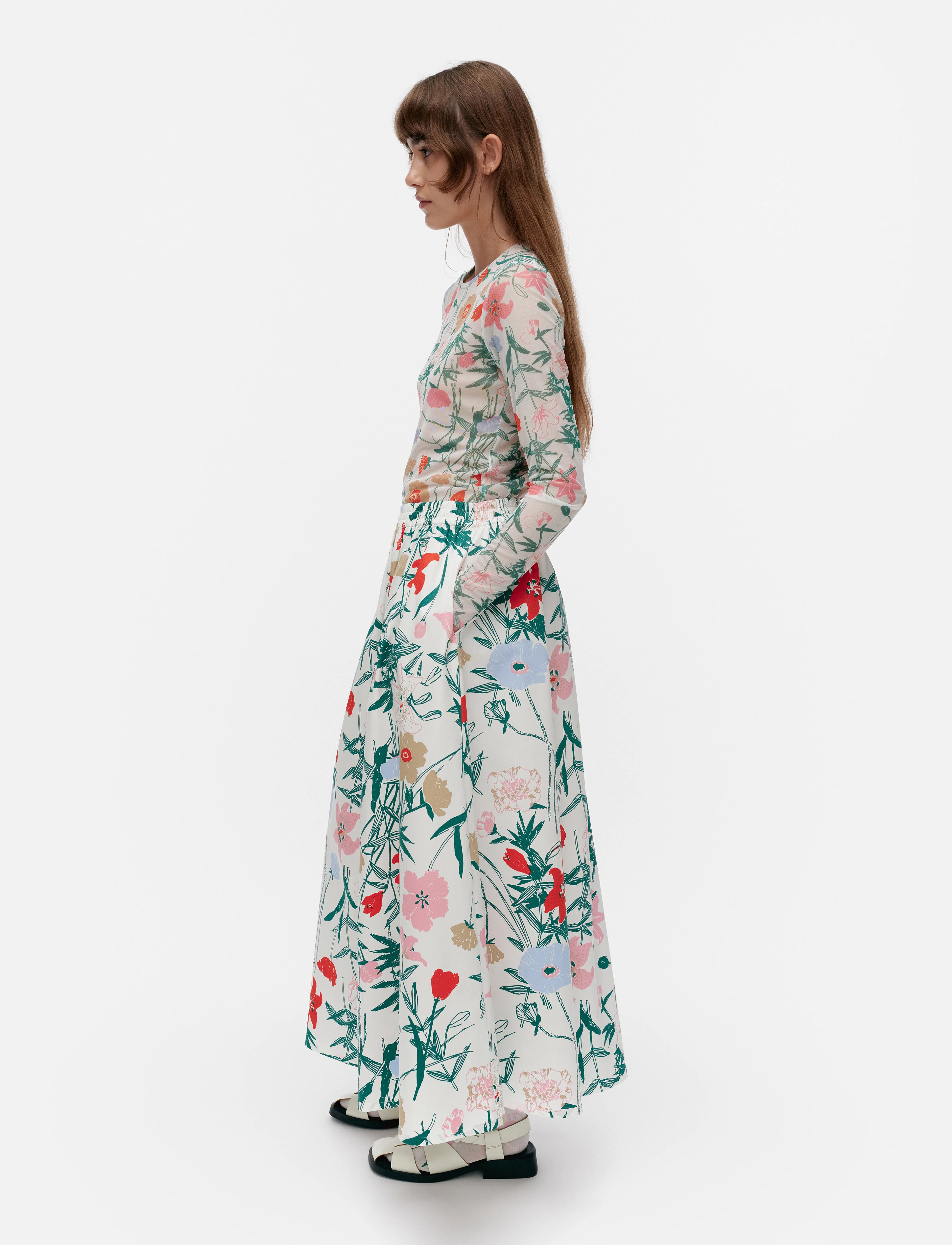 Marimekko - BUKLEE PERENNA - white, green, red, brown - 4