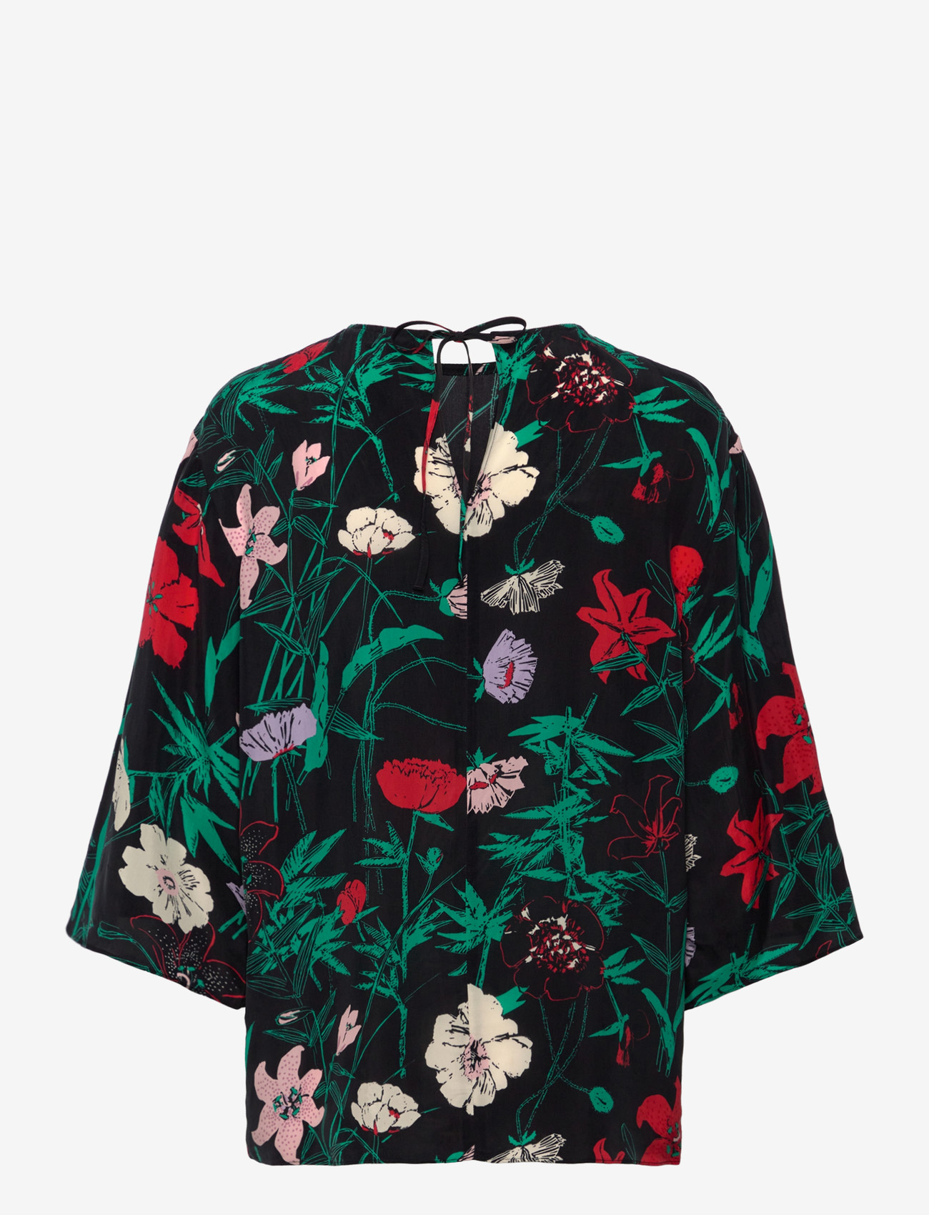 Marimekko - OAJA PERENNA - kortærmede bluser - black, turquoise, pink - 1