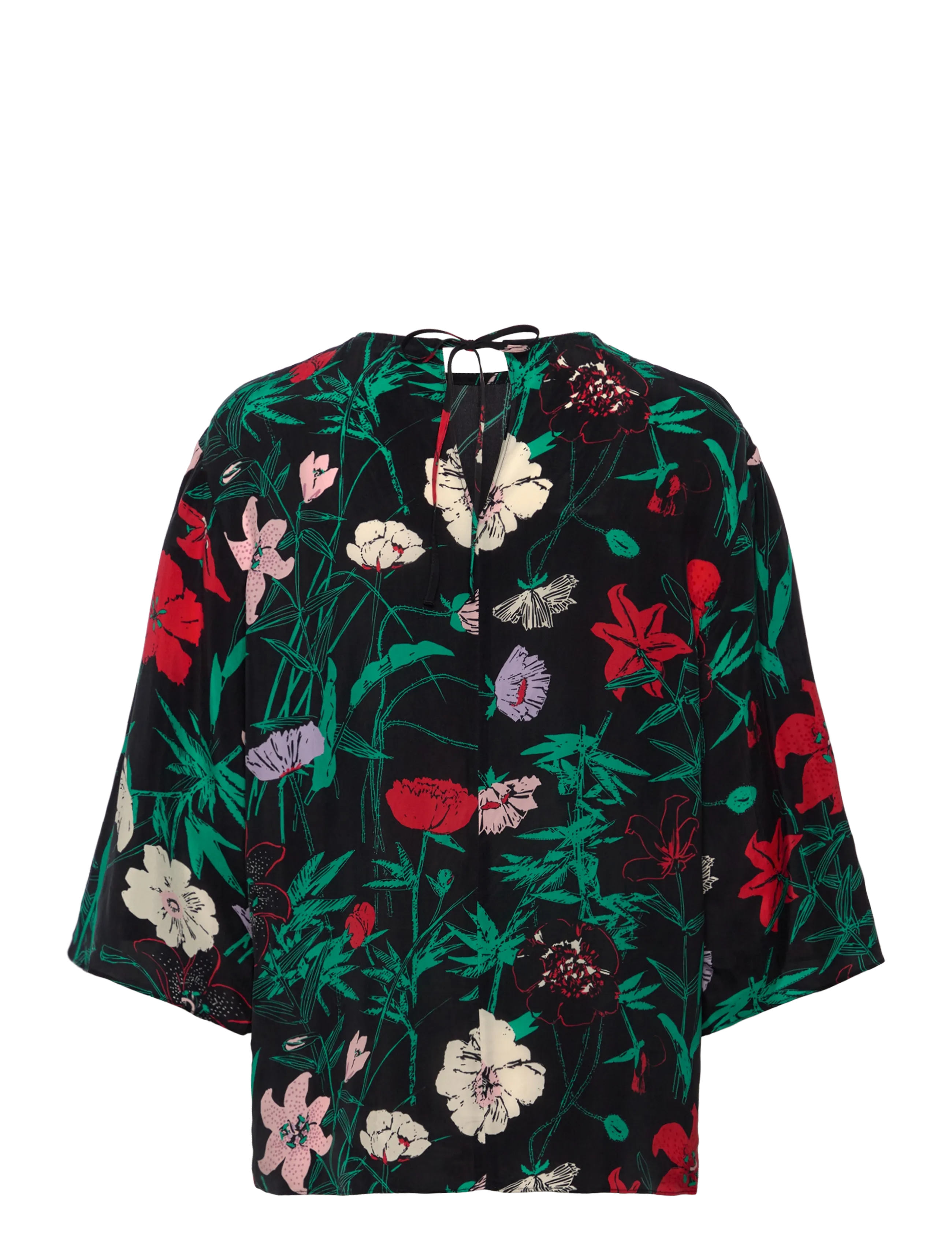 Marimekko - OAJA PERENNA - lühikeste varrukatega pluusid - black, turquoise, pink - 1