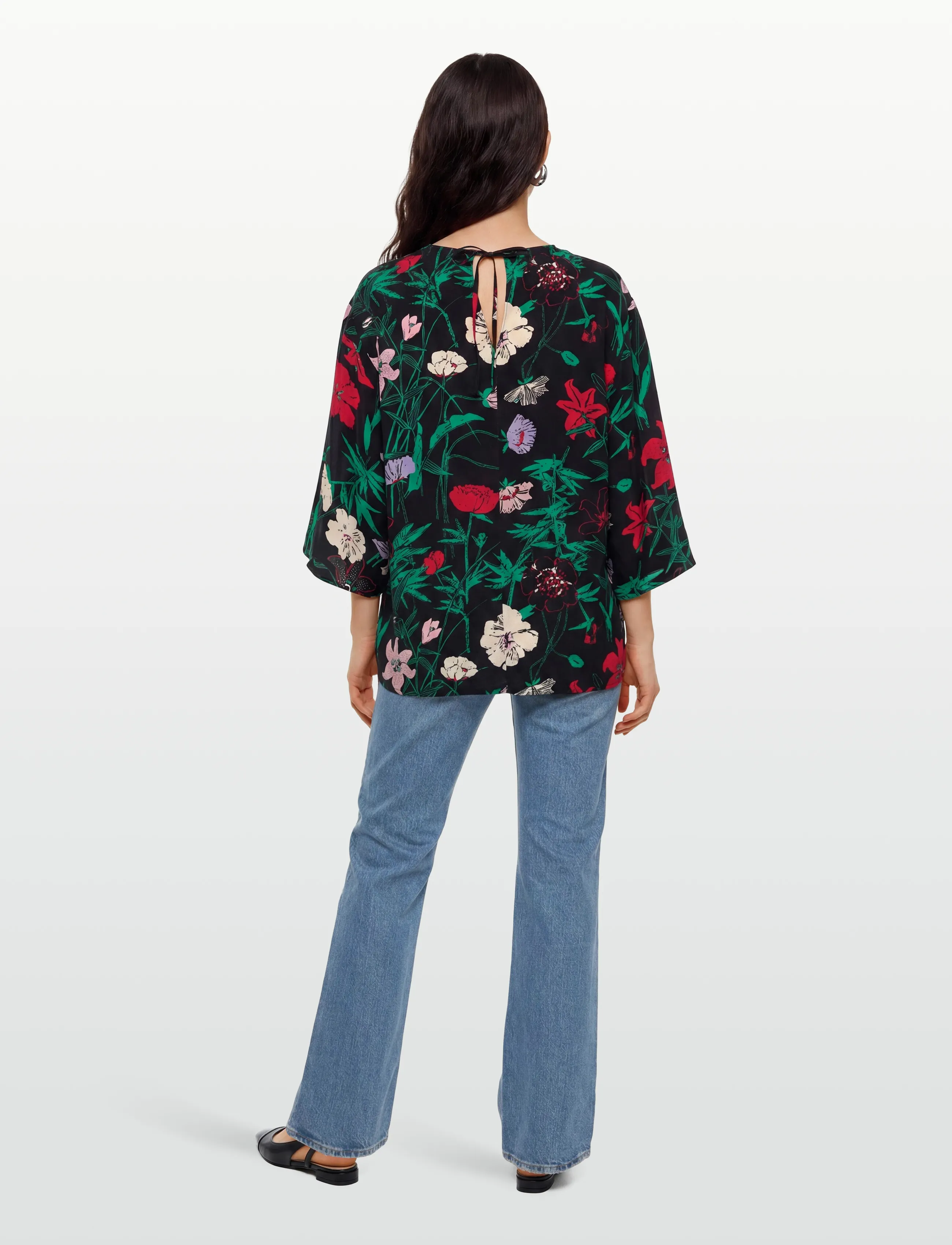Marimekko - OAJA PERENNA - kortärmade blusar - black, turquoise, pink - 4