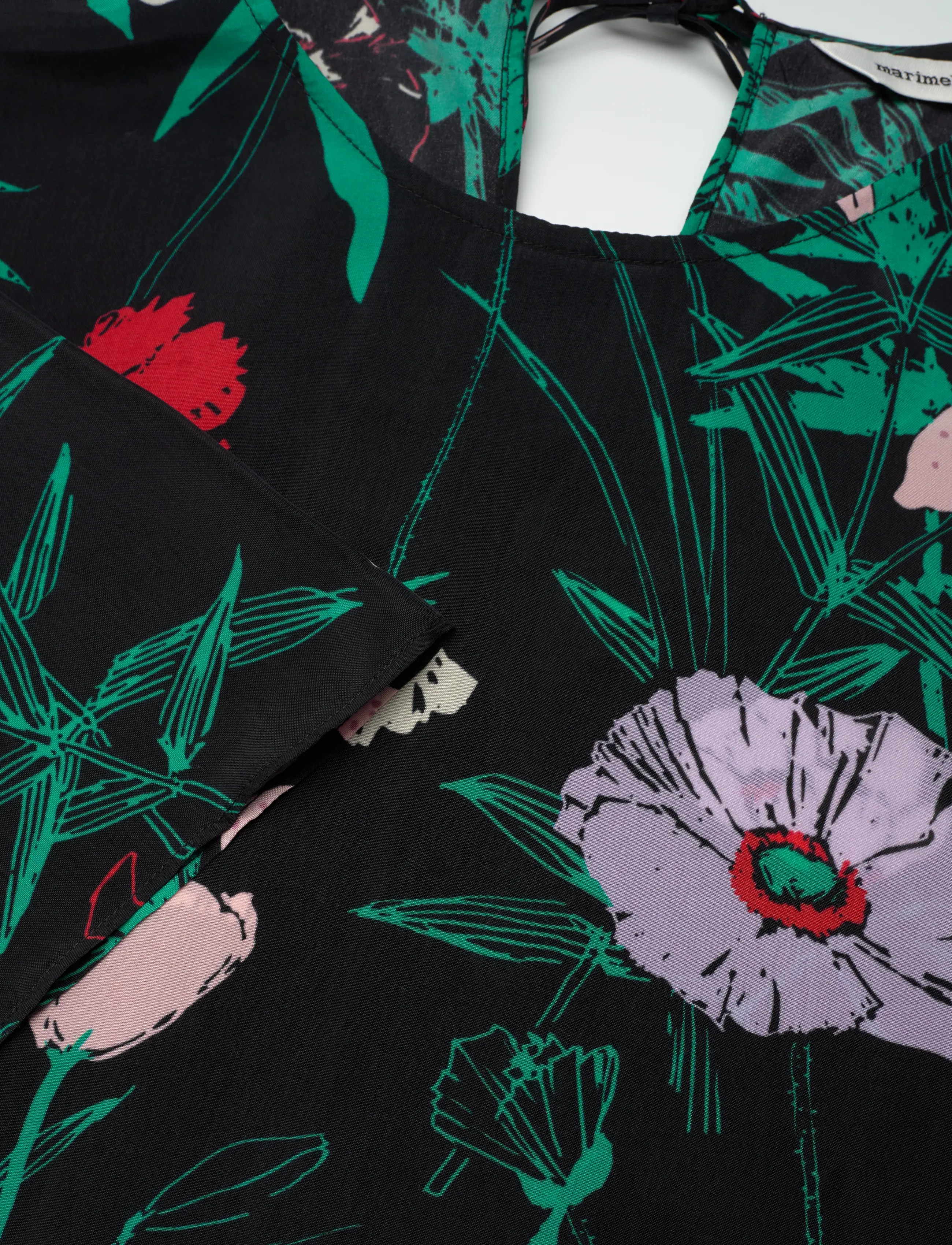 Marimekko - OAJA PERENNA - lühikeste varrukatega pluusid - black, turquoise, pink - 2