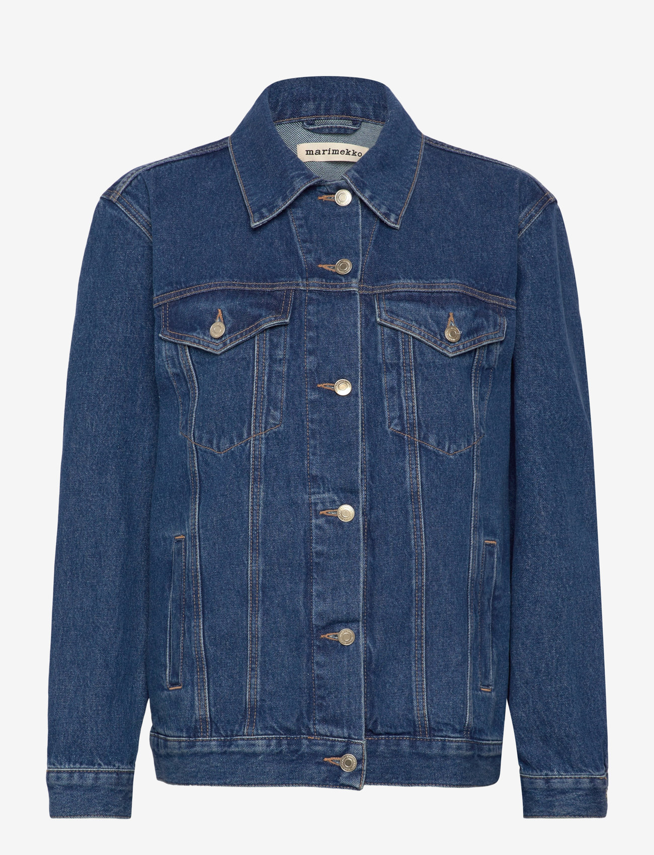 Marimekko Maridenim Murros Unikko Plcmt – denim jackets – shop at Booztlet