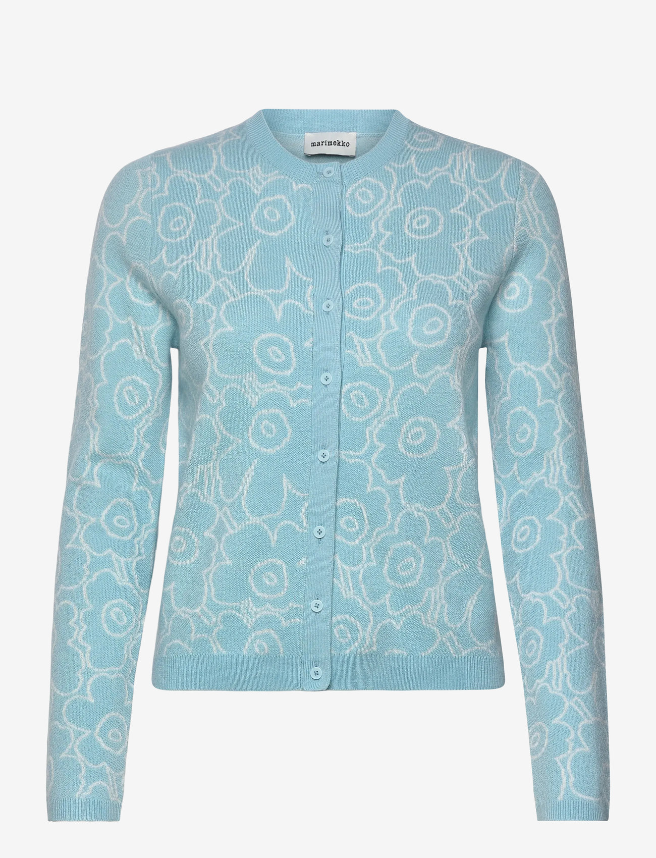 Marimekko - RWS MUTKA MINI PIIRTO UNIKKO - cardigans - light blue, off white - 1