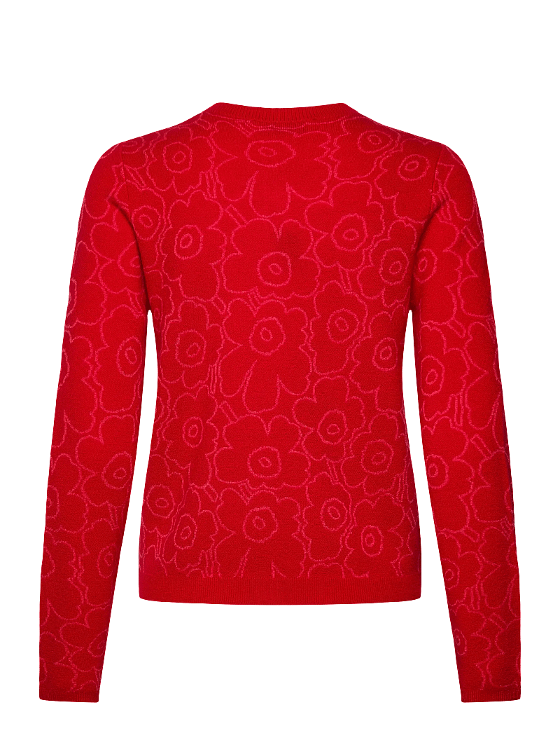 Marimekko - RWS MUTKA MINI PIIRTO UNIKKO - cardigans - red, red - 2