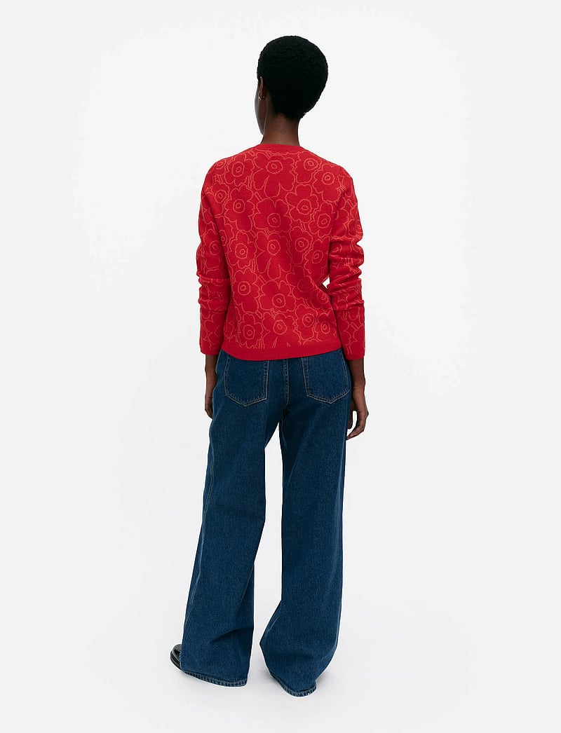 Marimekko - RWS MUTKA MINI PIIRTO UNIKKO - cardigans - red, red - 3