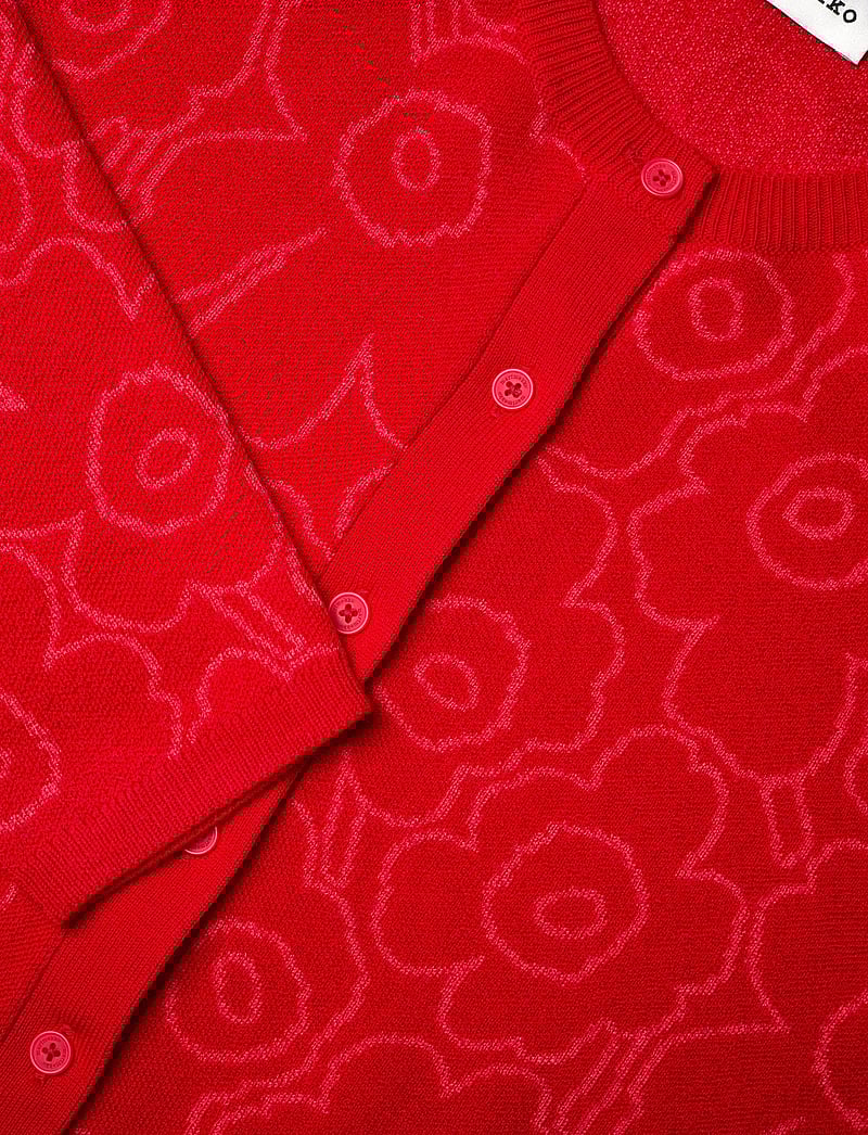 Marimekko - RWS MUTKA MINI PIIRTO UNIKKO - cardigans - red, red - 5
