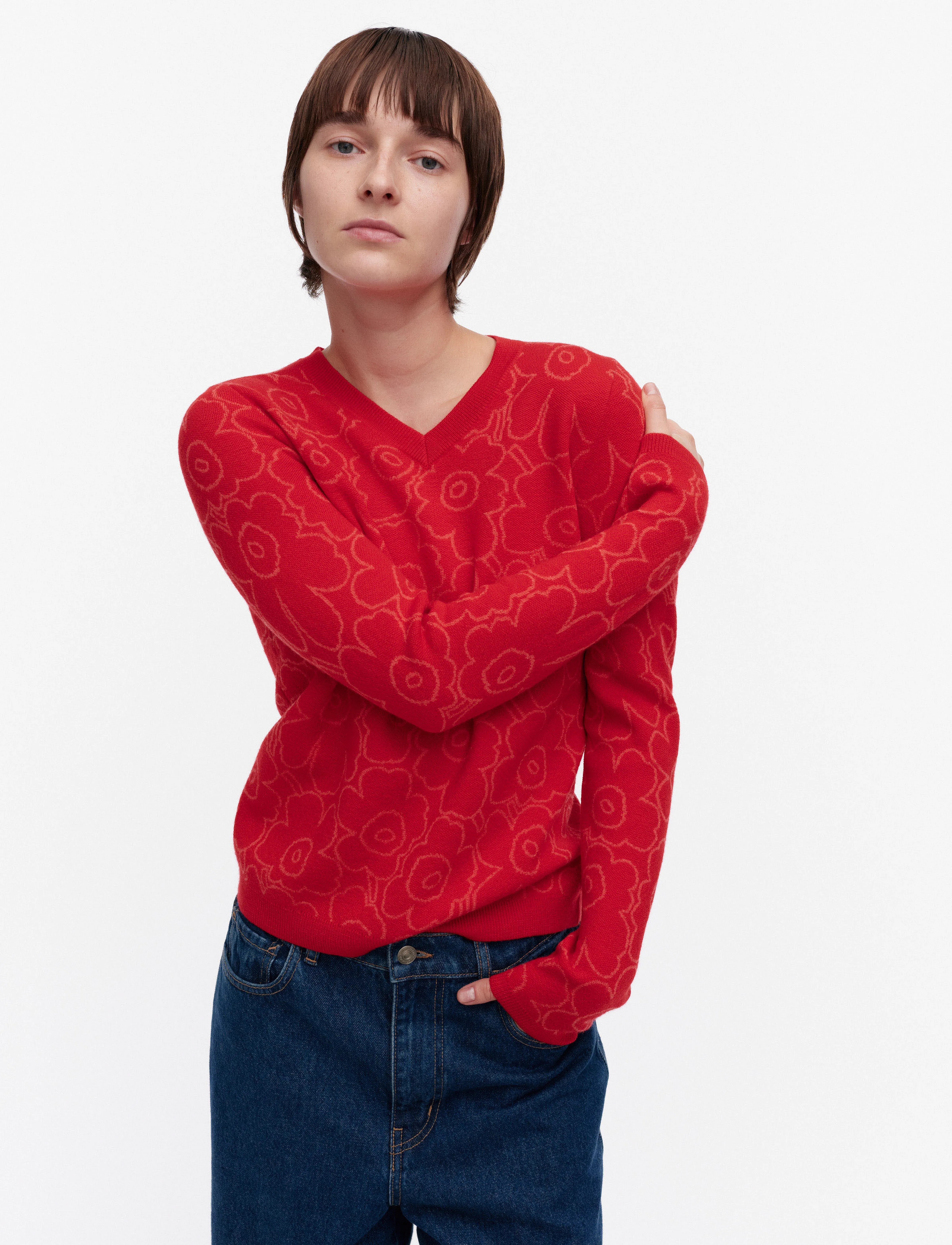 Marimekko - RWS RULLATA MINI PIIRTO UNIKKO - pullover - red, red - 4