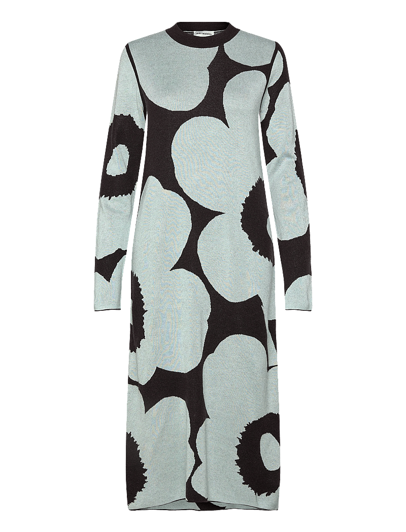 Marimekko - ENNALLAAN UNIKKO - stickade klänningar - dark brown, light blue - 1