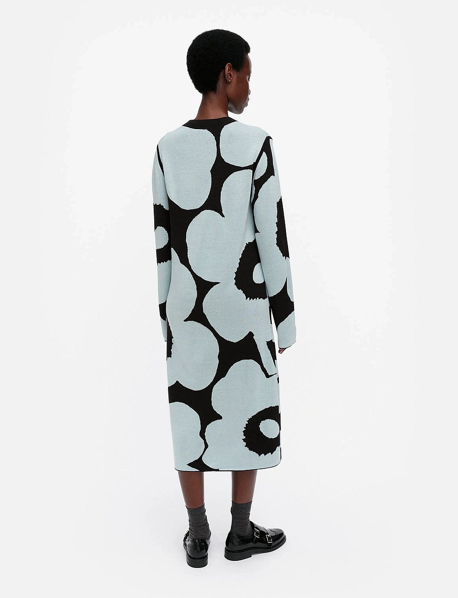 Marimekko - ENNALLAAN UNIKKO - strickkleider - dark brown, light blue - 3