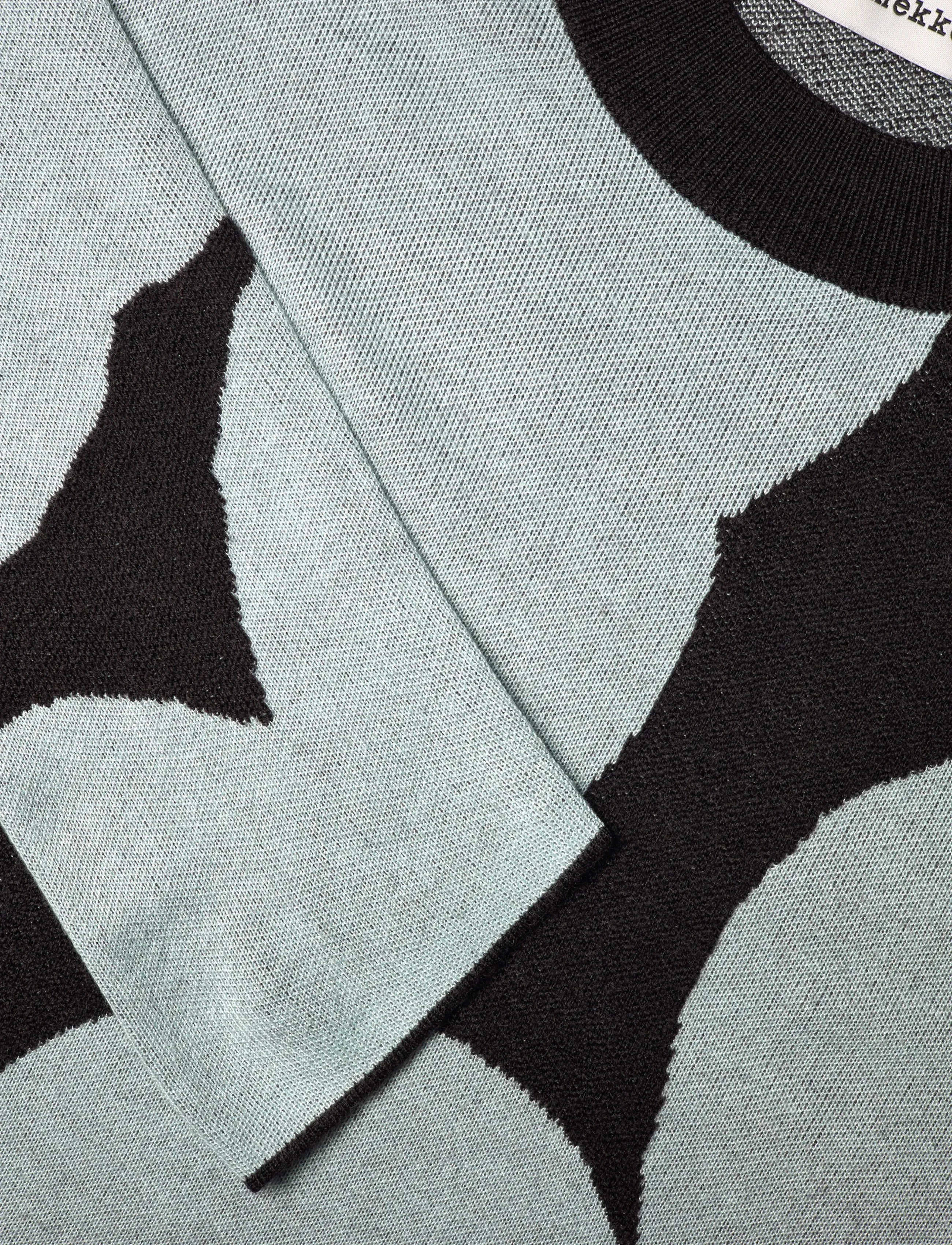 Marimekko - ENNALLAAN UNIKKO - knitted dresses - dark brown, light blue - 5